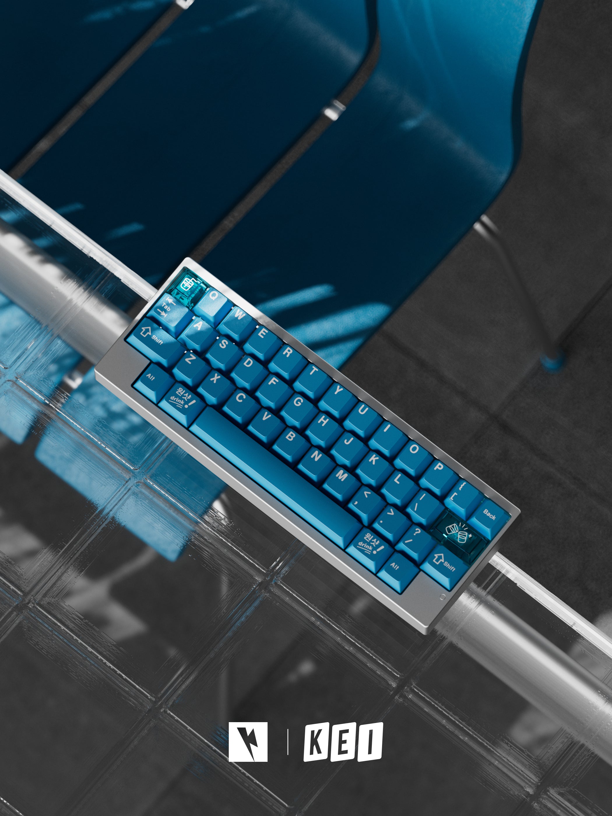 Keykobo SOJU blue Keycaps Set