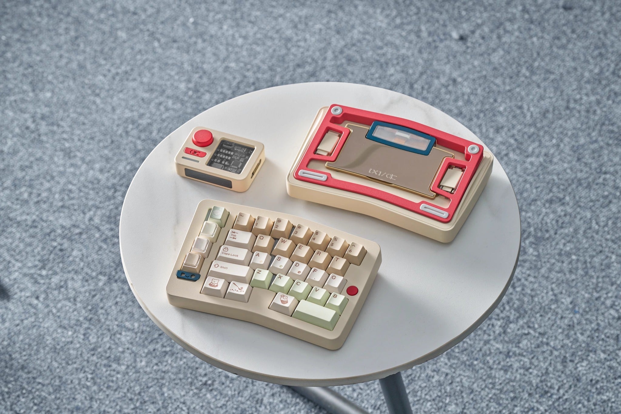 Qwertykeys Pearl Milk Tea Keycap Set