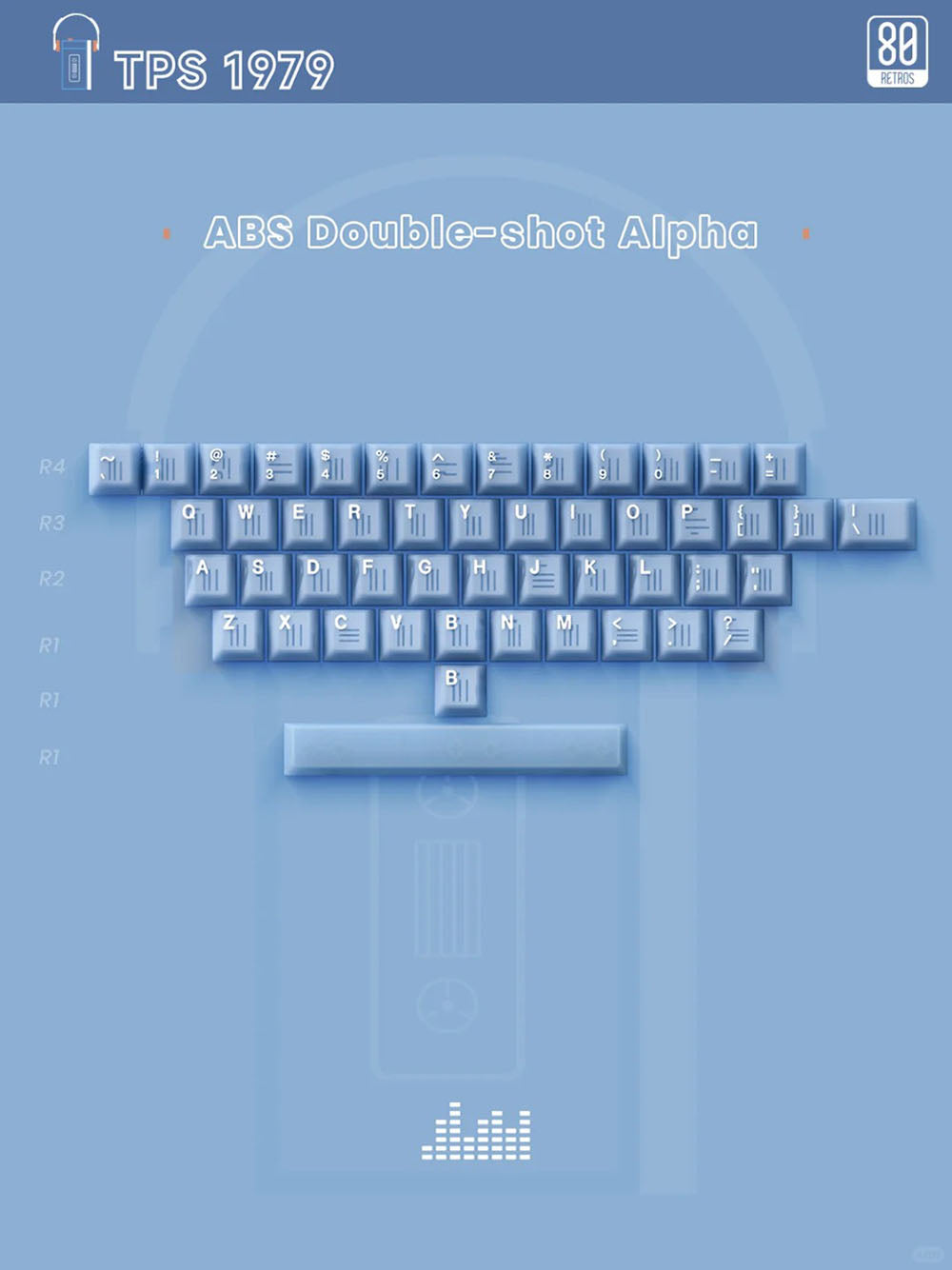 80retros TPS1979 Keycap Set