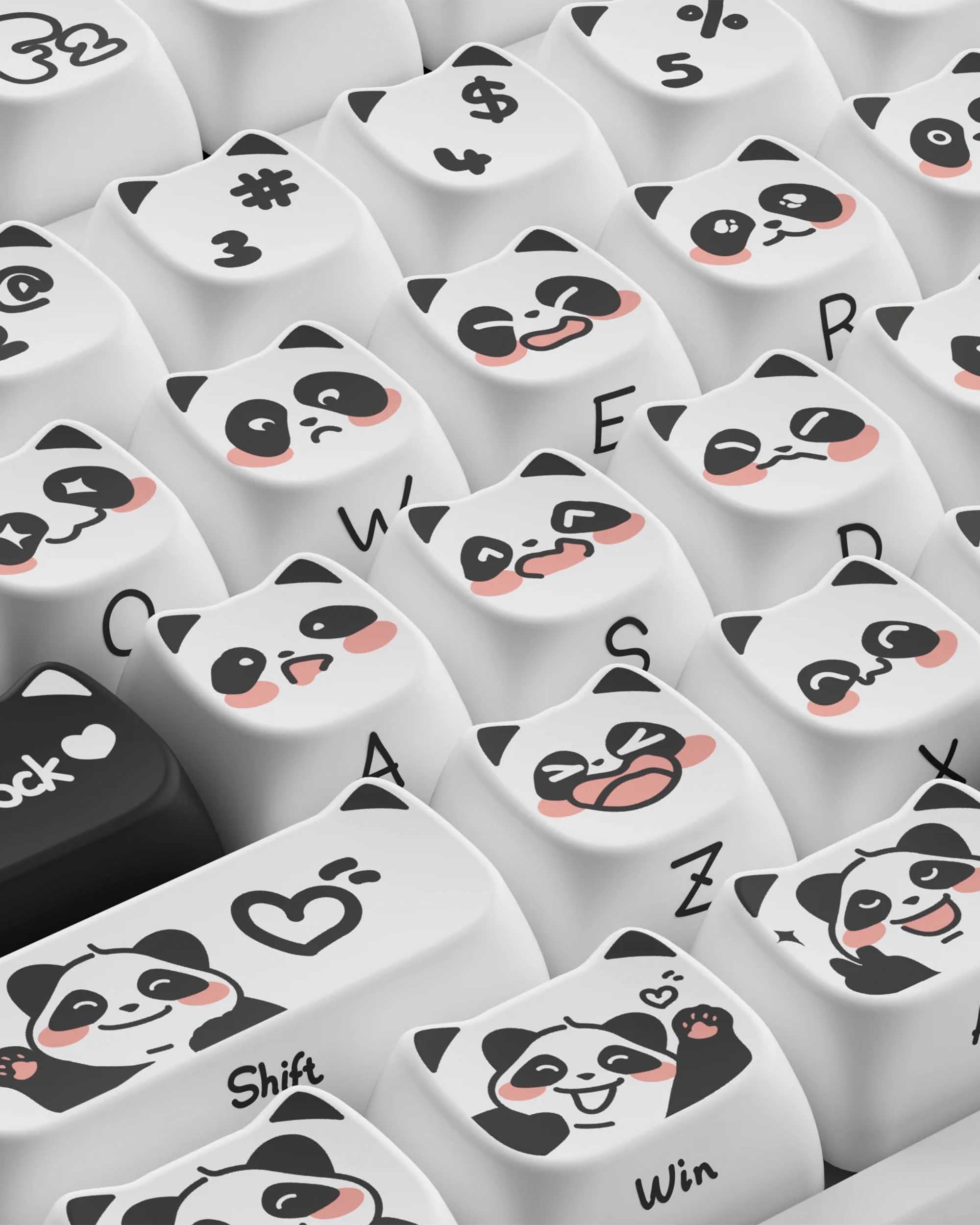 AKKO Panda Side Printed Keycaps Set