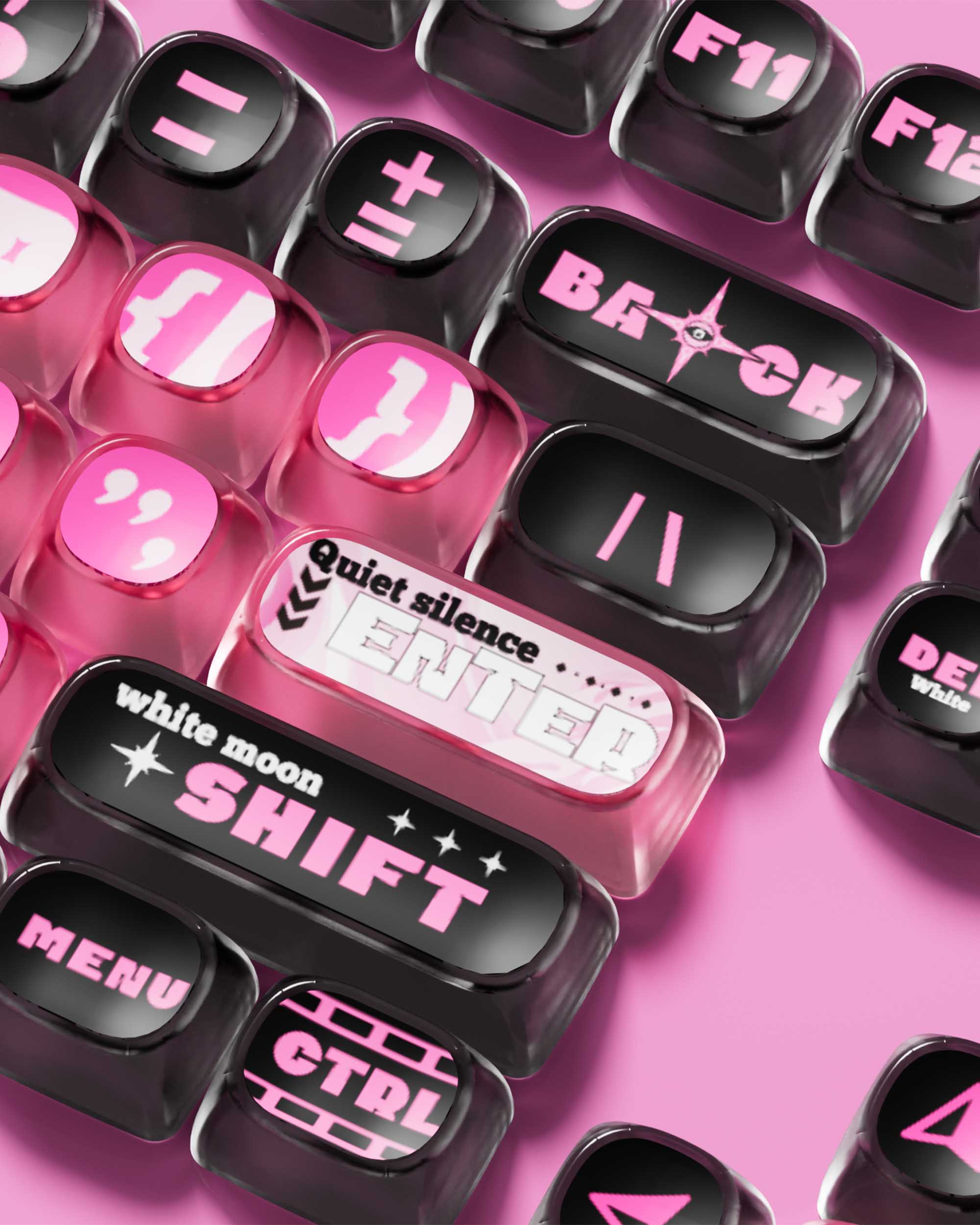 AKKO Pink Phantom Keycaps Set