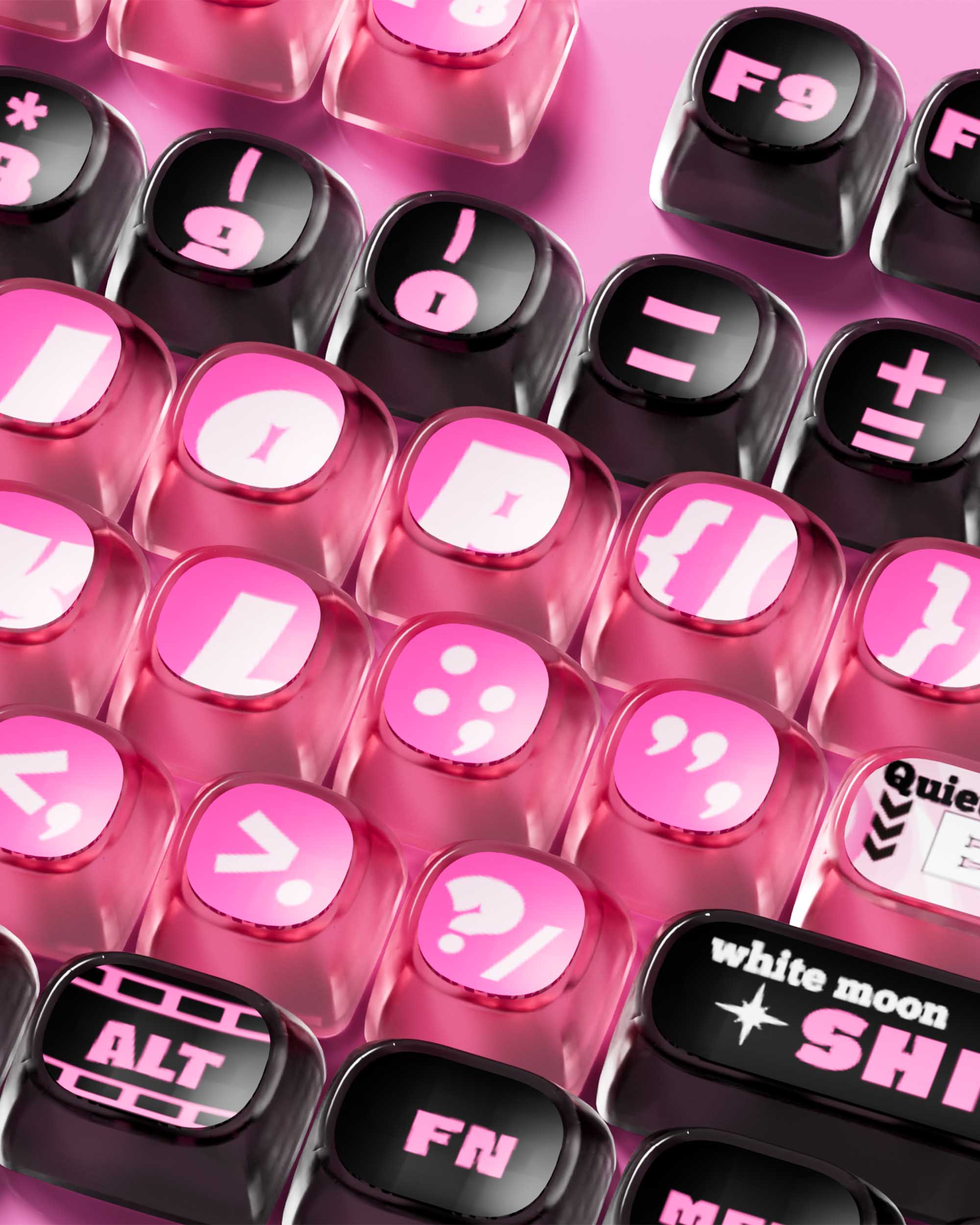 AKKO Pink Phantom Keycaps Set