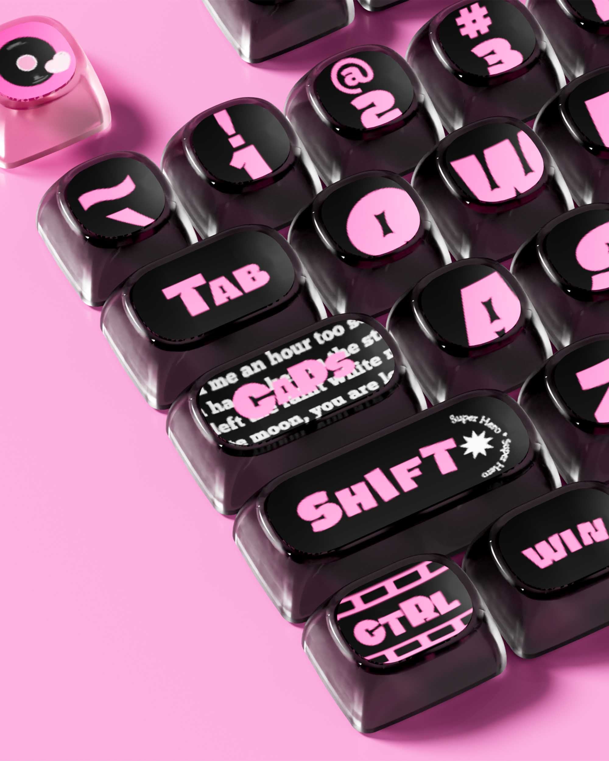 AKKO Pink Phantom Keycaps Set