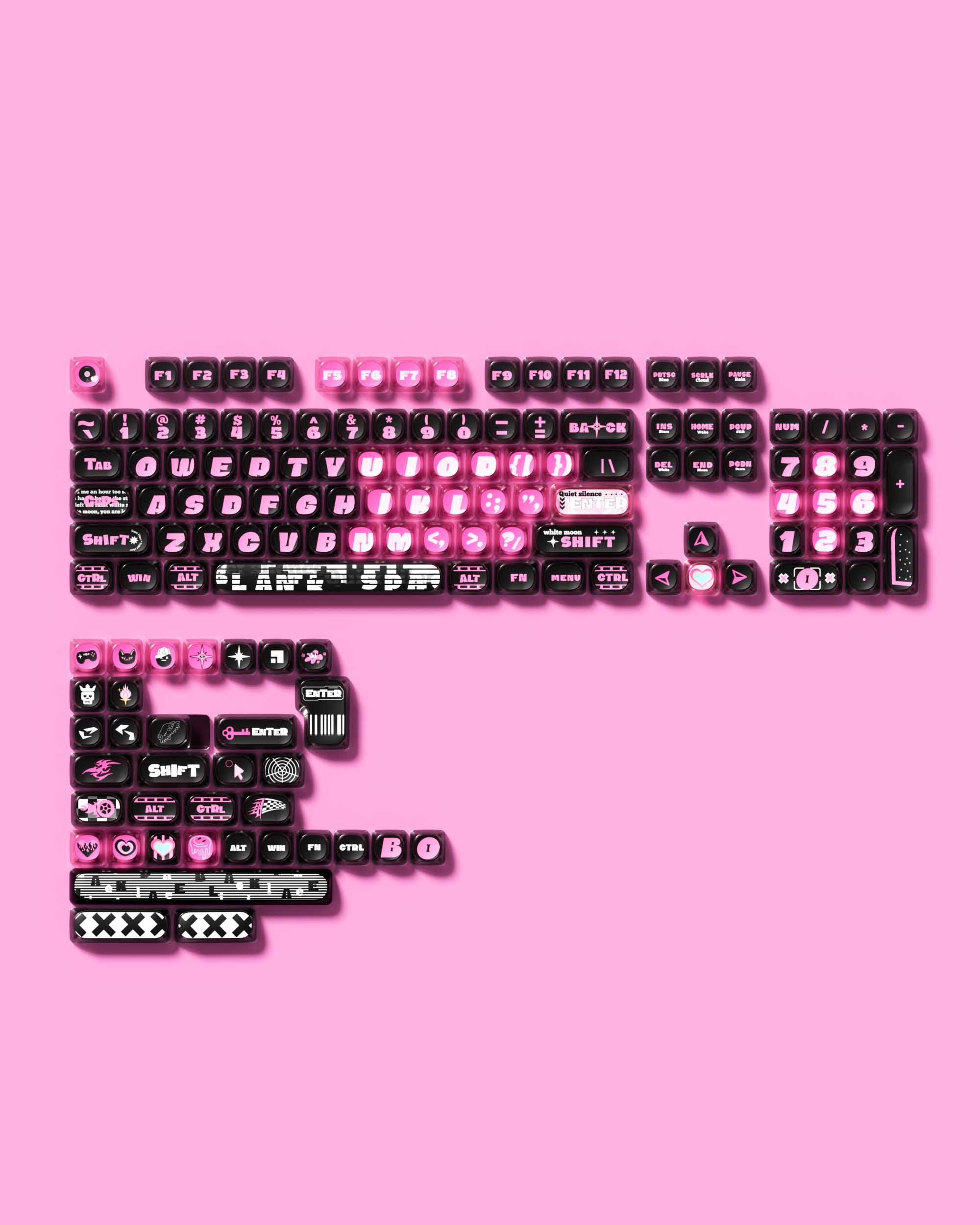AKKO Pink Phantom Keycaps Set