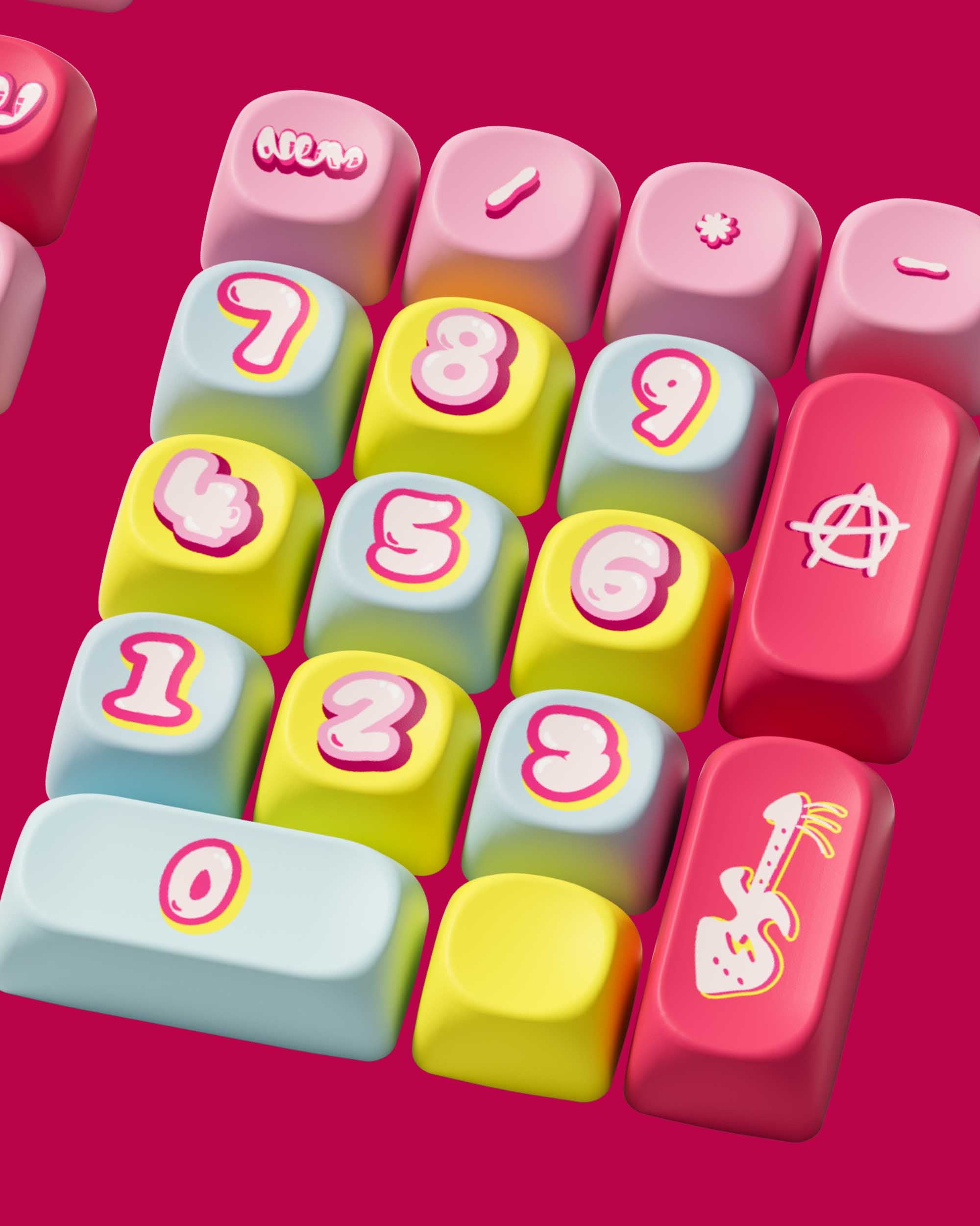 AKKO Rainbow Candy Keycaps Set