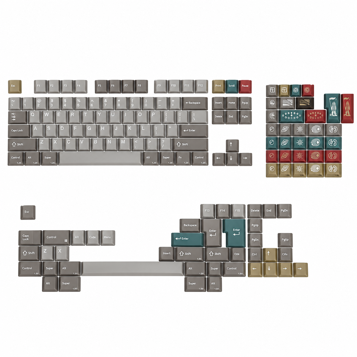 KeyKobo Celestial Kinetics LATIN Keycap Set