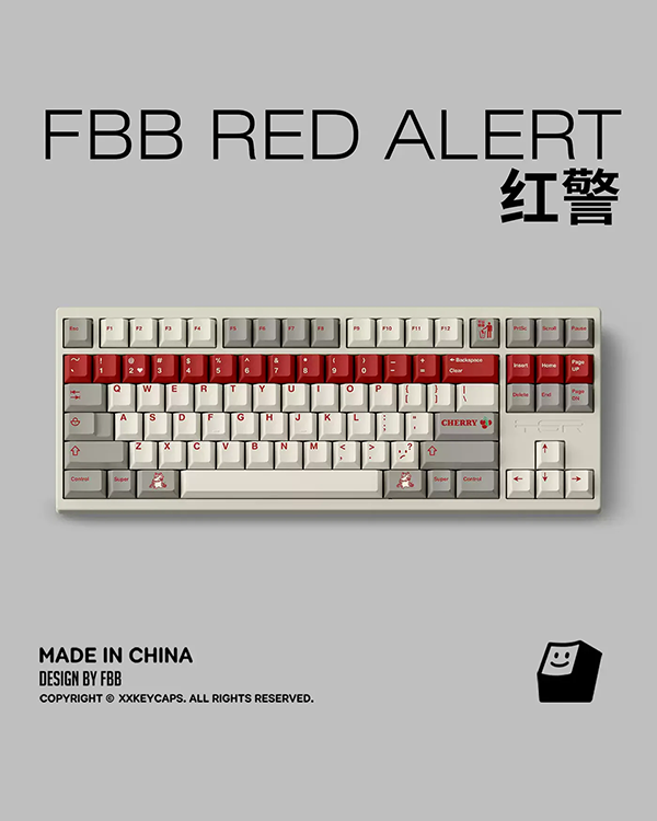 FBB Red Alert Keycap Set – Keypro