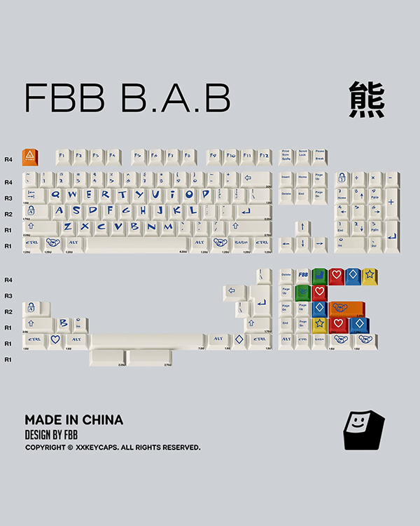 FBB Build a bear Keycap Set