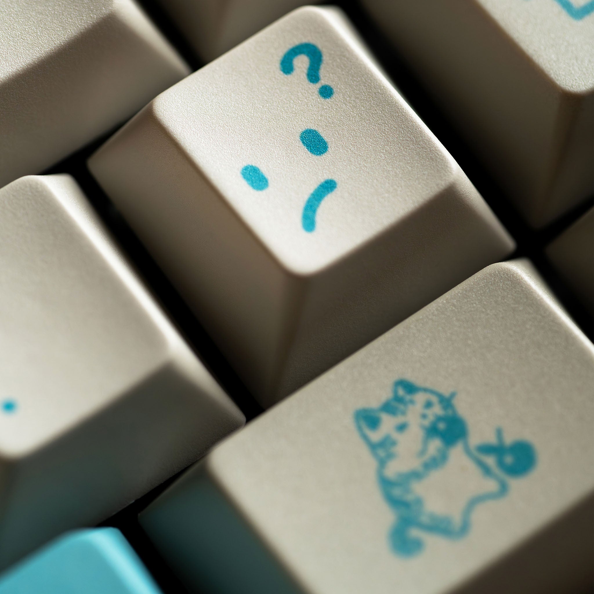 FBB Retro Snow Blue Keycap Set