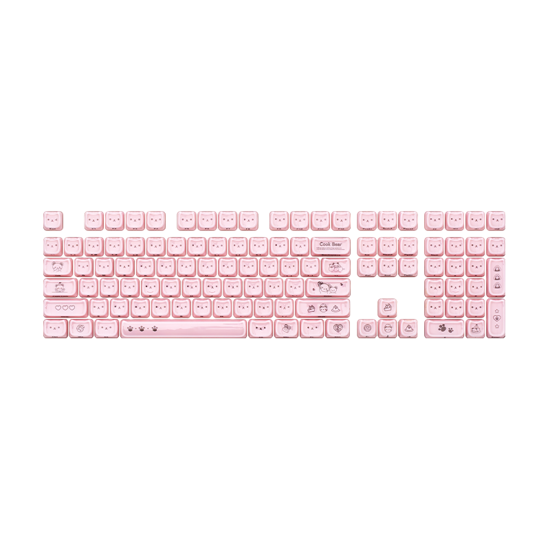 Akko Greedy Bear Keycap Set