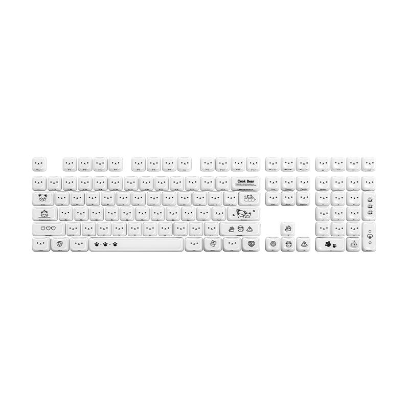 Akko Greedy Bear Keycap Set