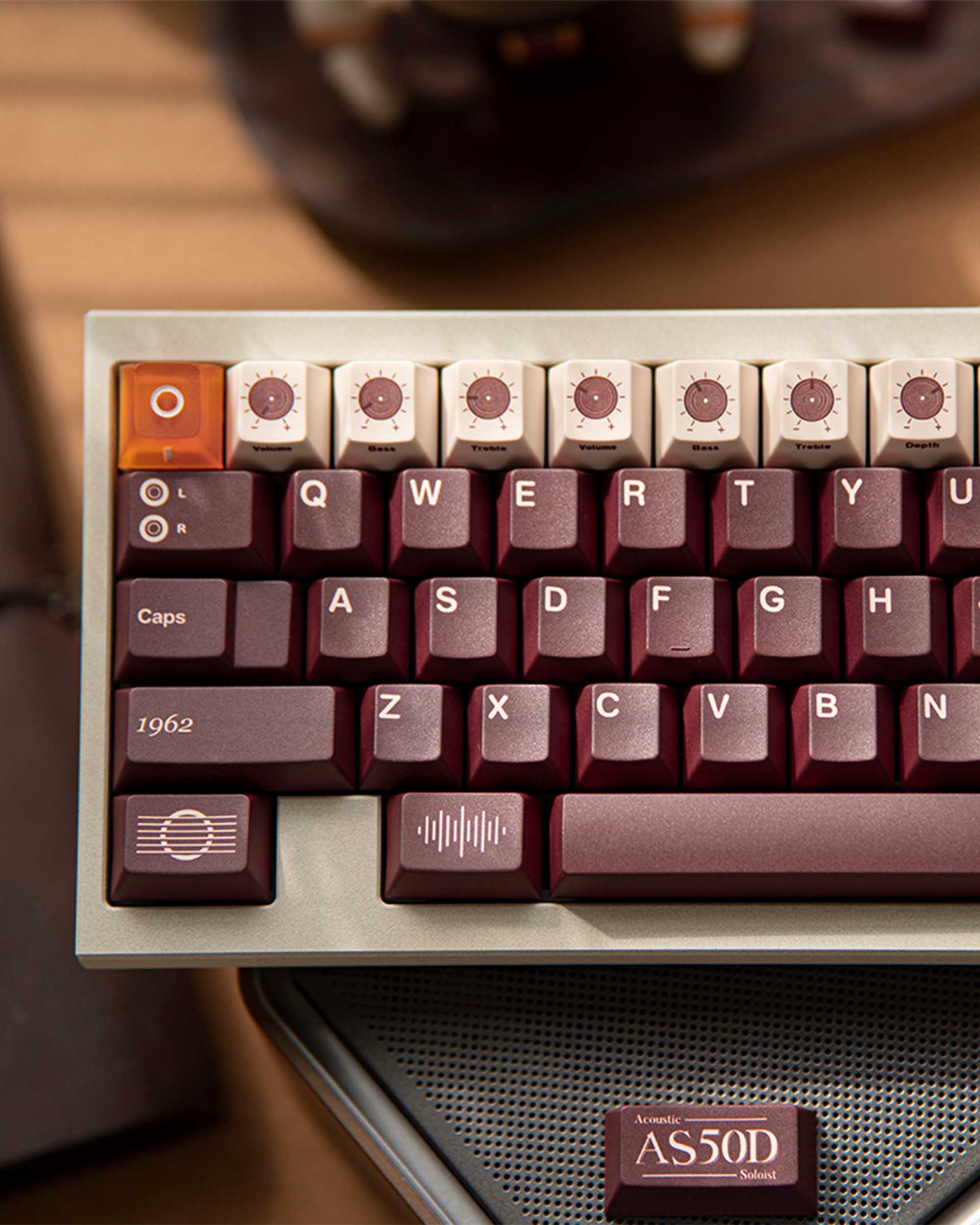 FBB AS50D Brown Keycaps Set
