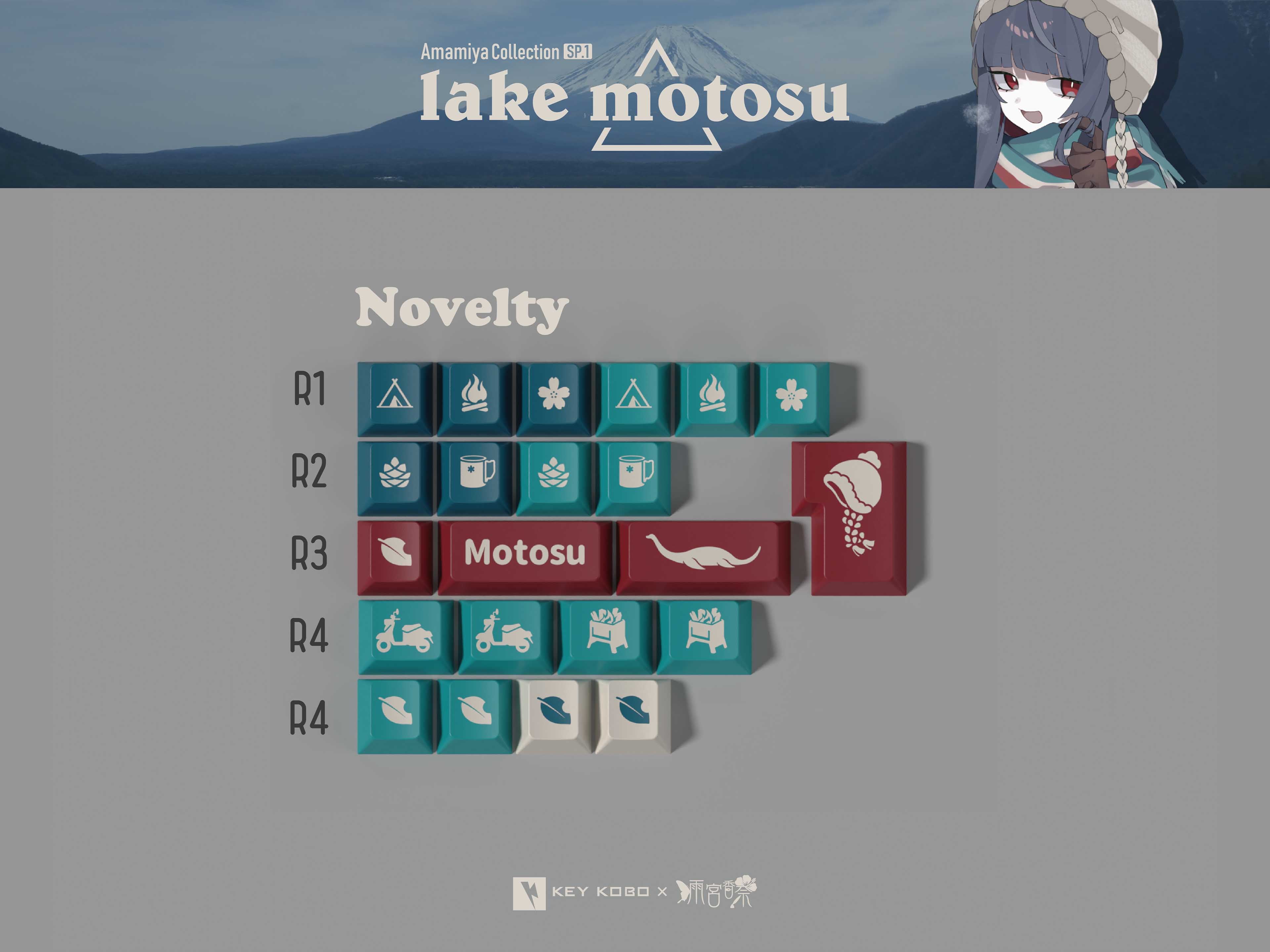 Keykobo Lake Motosu Keycaps Set