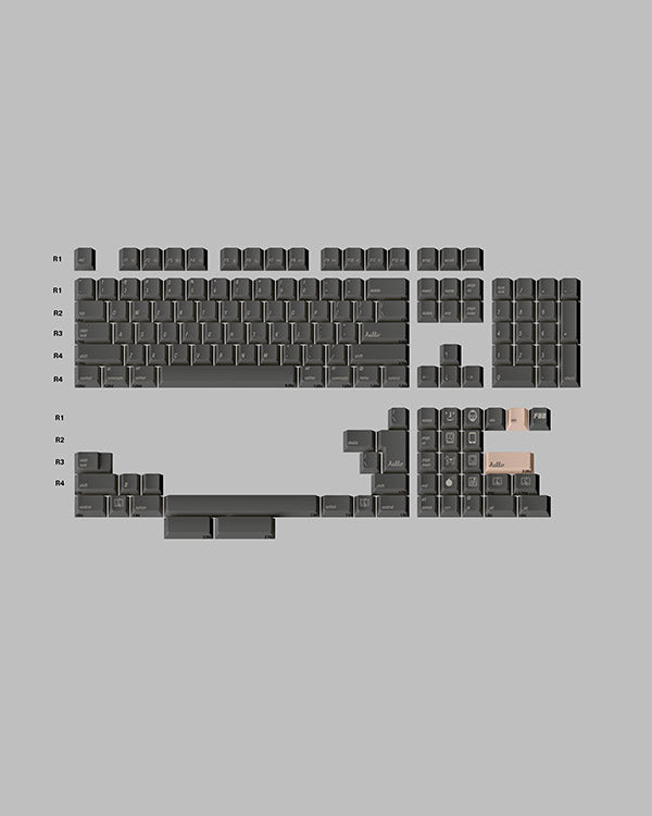 FBB 2100 Pure Dark Grey Keycaps Set