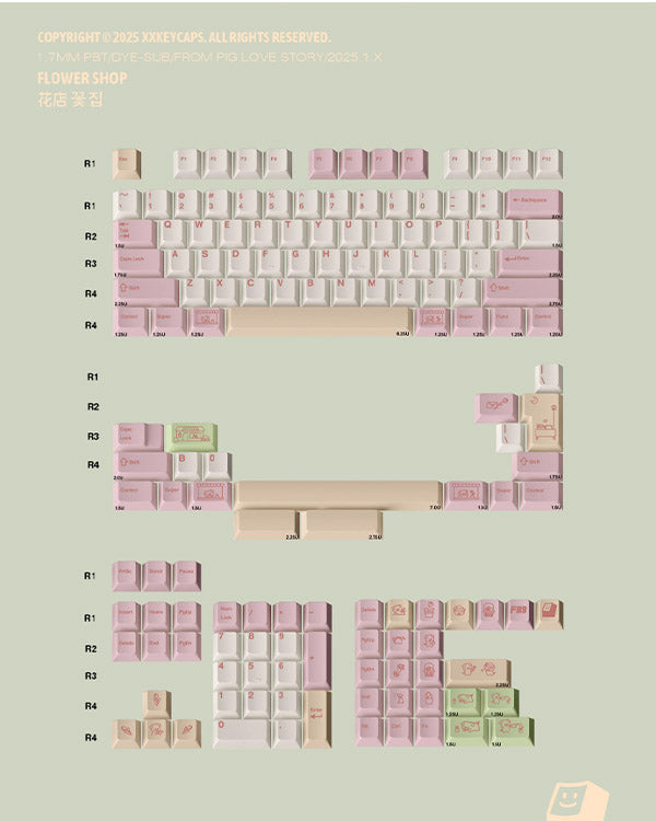 FBB Flower Shop Keycaps Set