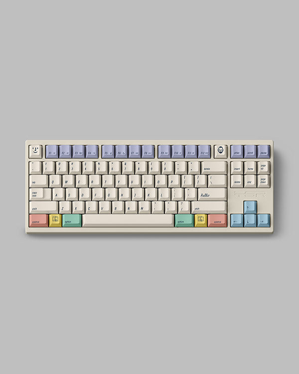 FBB 2100Retro Cream White Keycaps Set