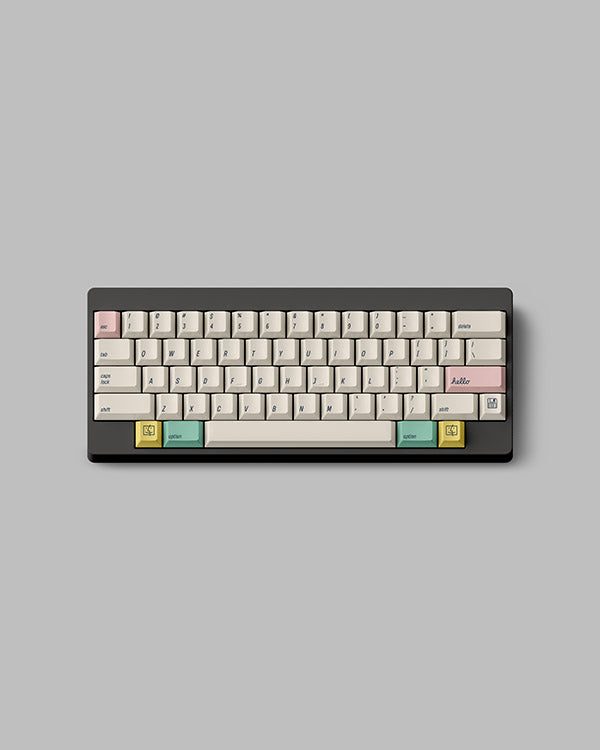 FBB 2100Retro Cream White Keycaps Set