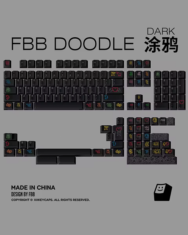 FBB Doodle Keycap Set