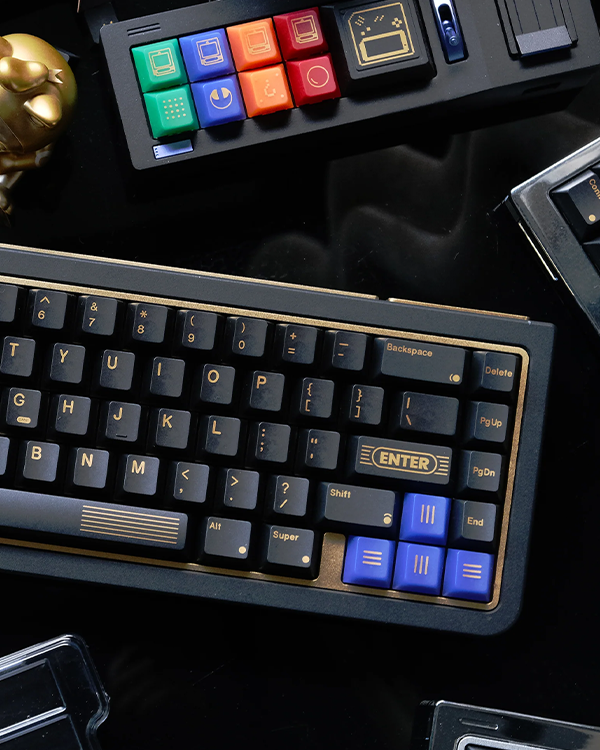 80retros Game1989 Black&Gold (All in one) Keycap Set