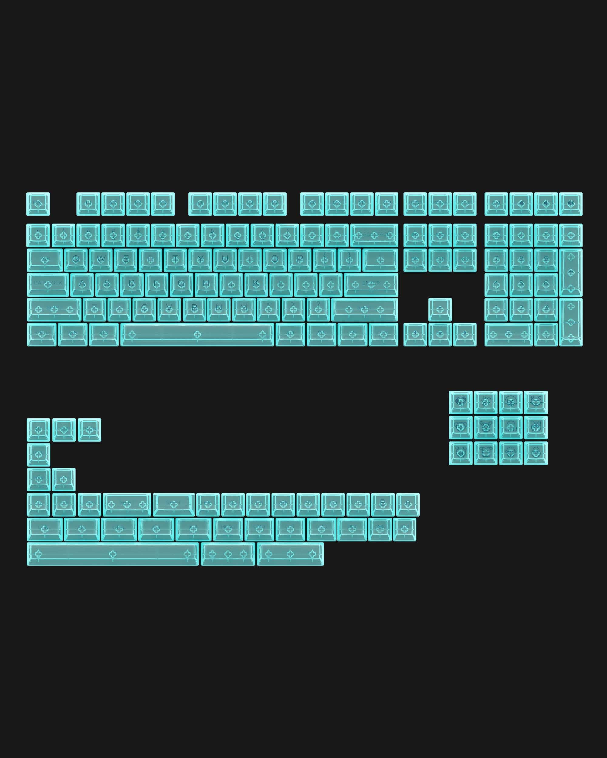 AKKO Transparent Clear Keycaps Set