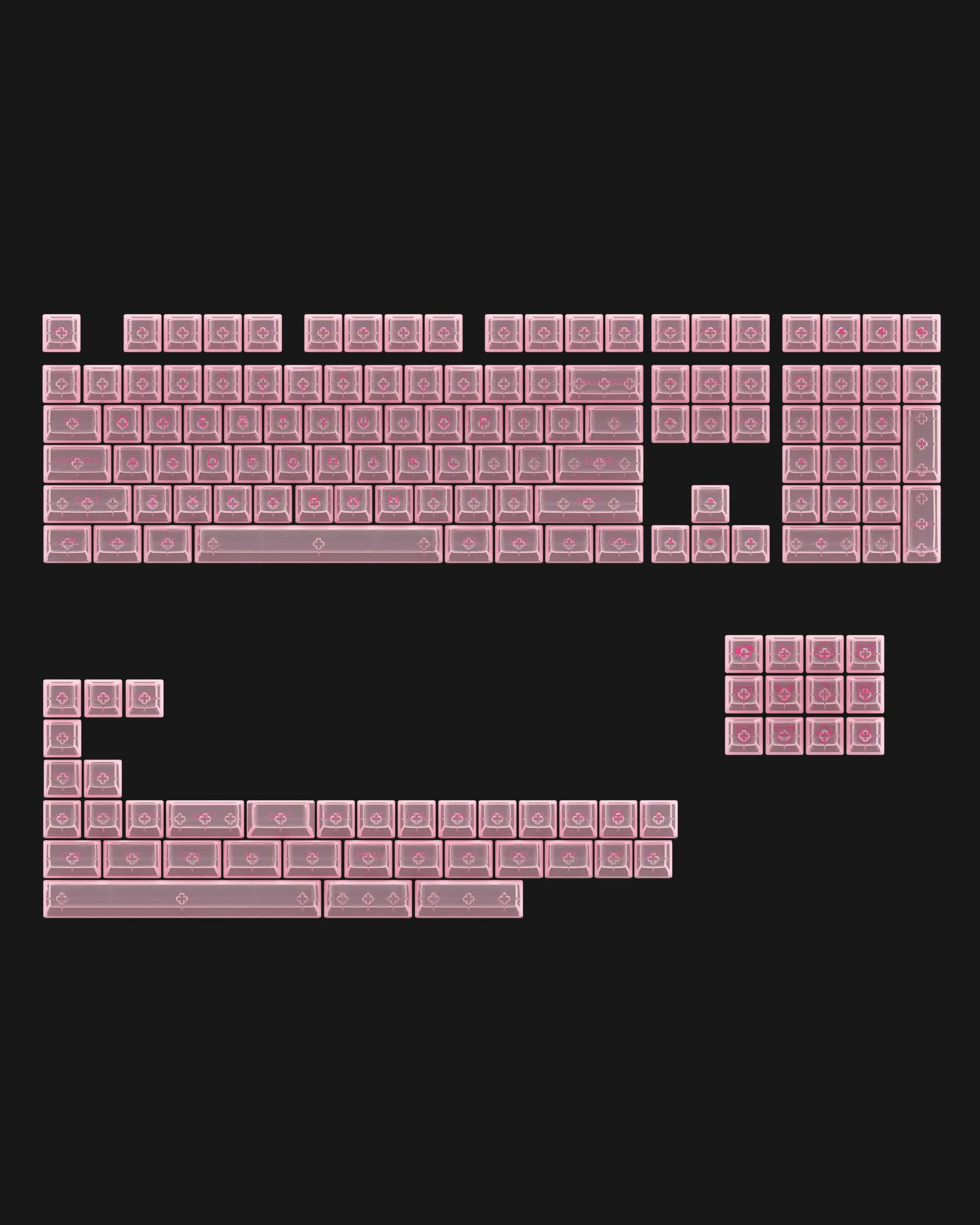 AKKO Transparent Clear Keycaps Set