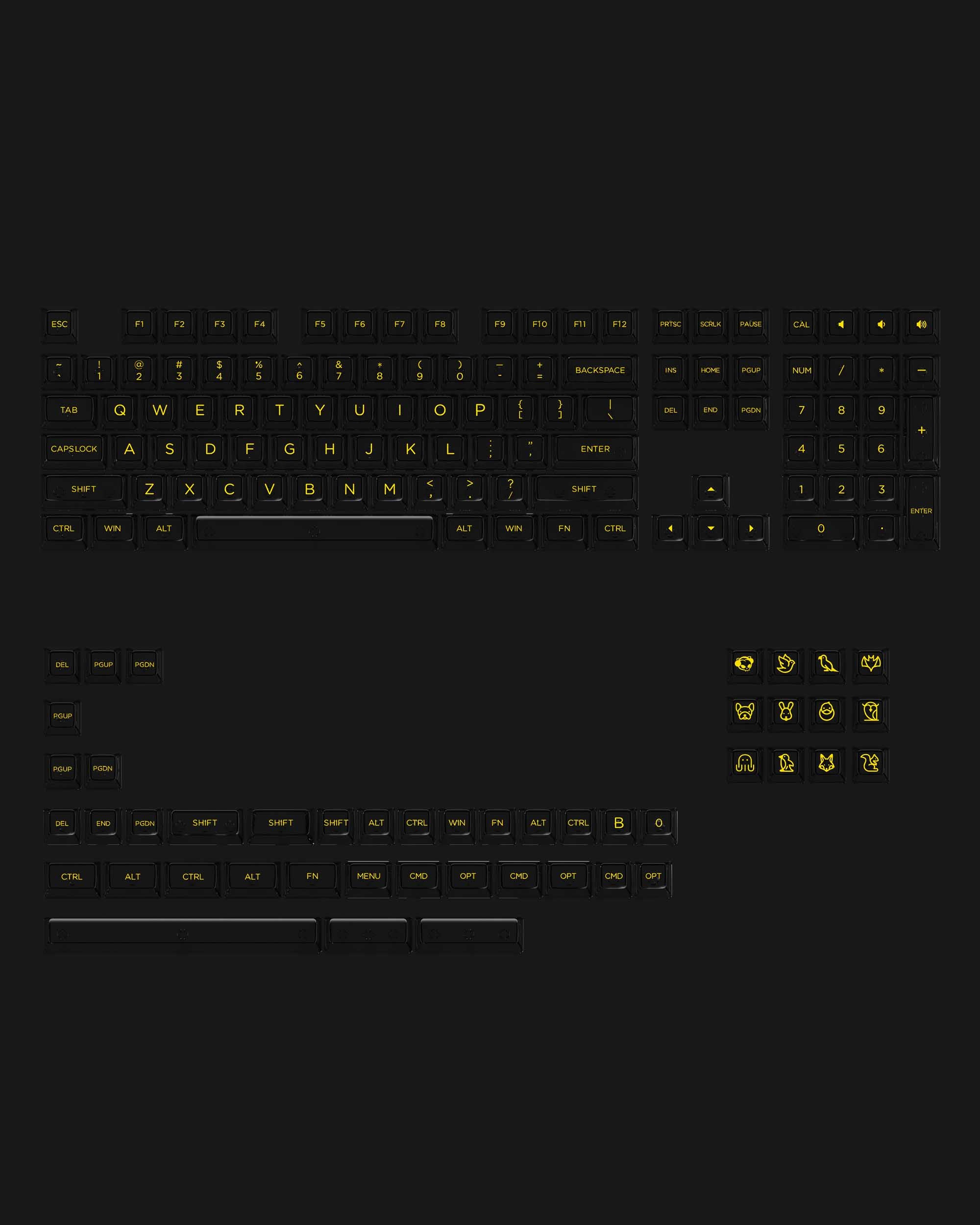 AKKO Transparent Clear Keycaps Set
