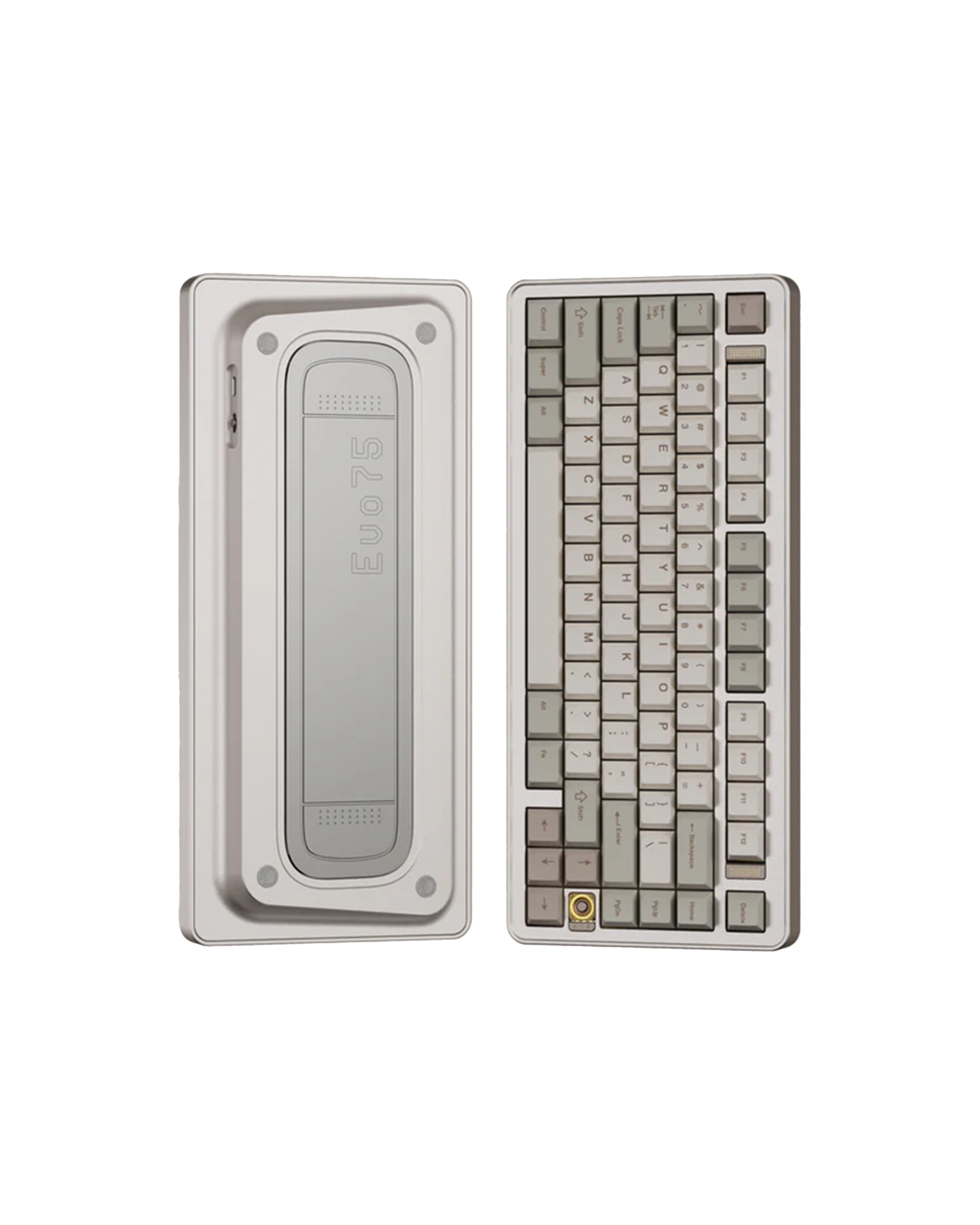 คีย์บอร์ด Evoworks Evo75 Mechanical Keyboard – Custom 75% Keyboard Layout - Anodized Light Sage Color