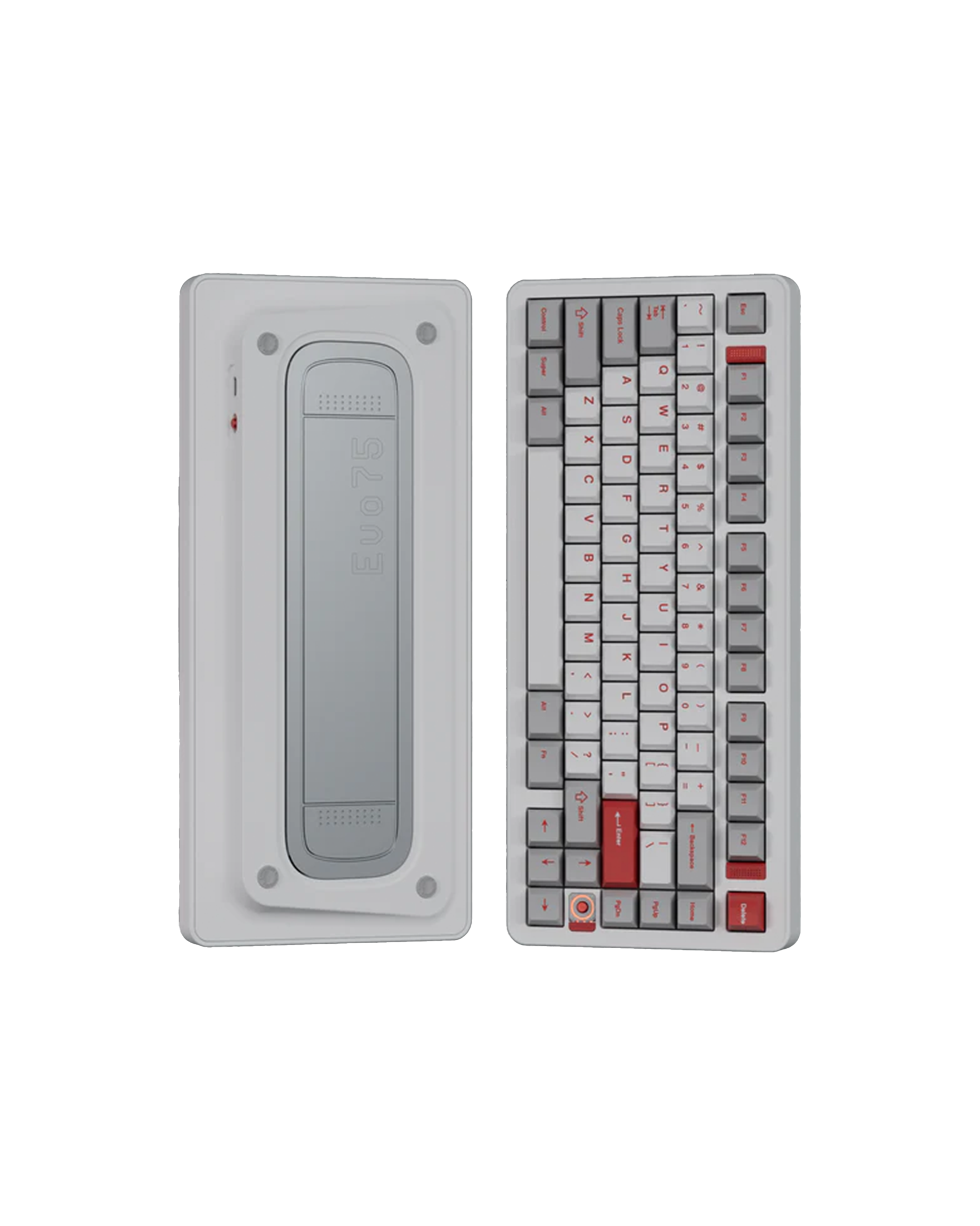 คีย์บอร์ด Evoworks Evo75 Mechanical Keyboard – Custom 75% Keyboard Layout - Spray-coated Nova White Color