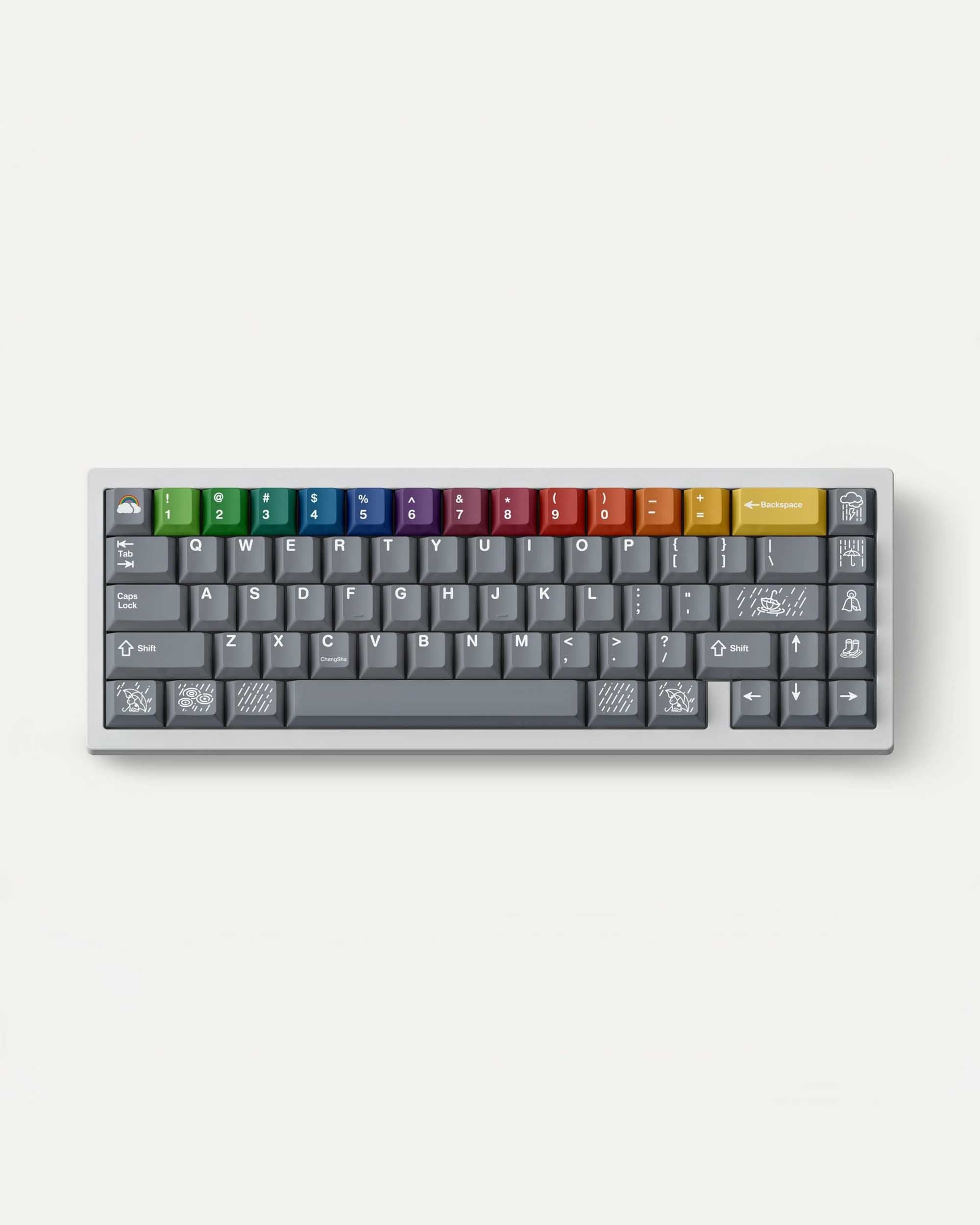 FBB Rain Grey Keycaps Set
