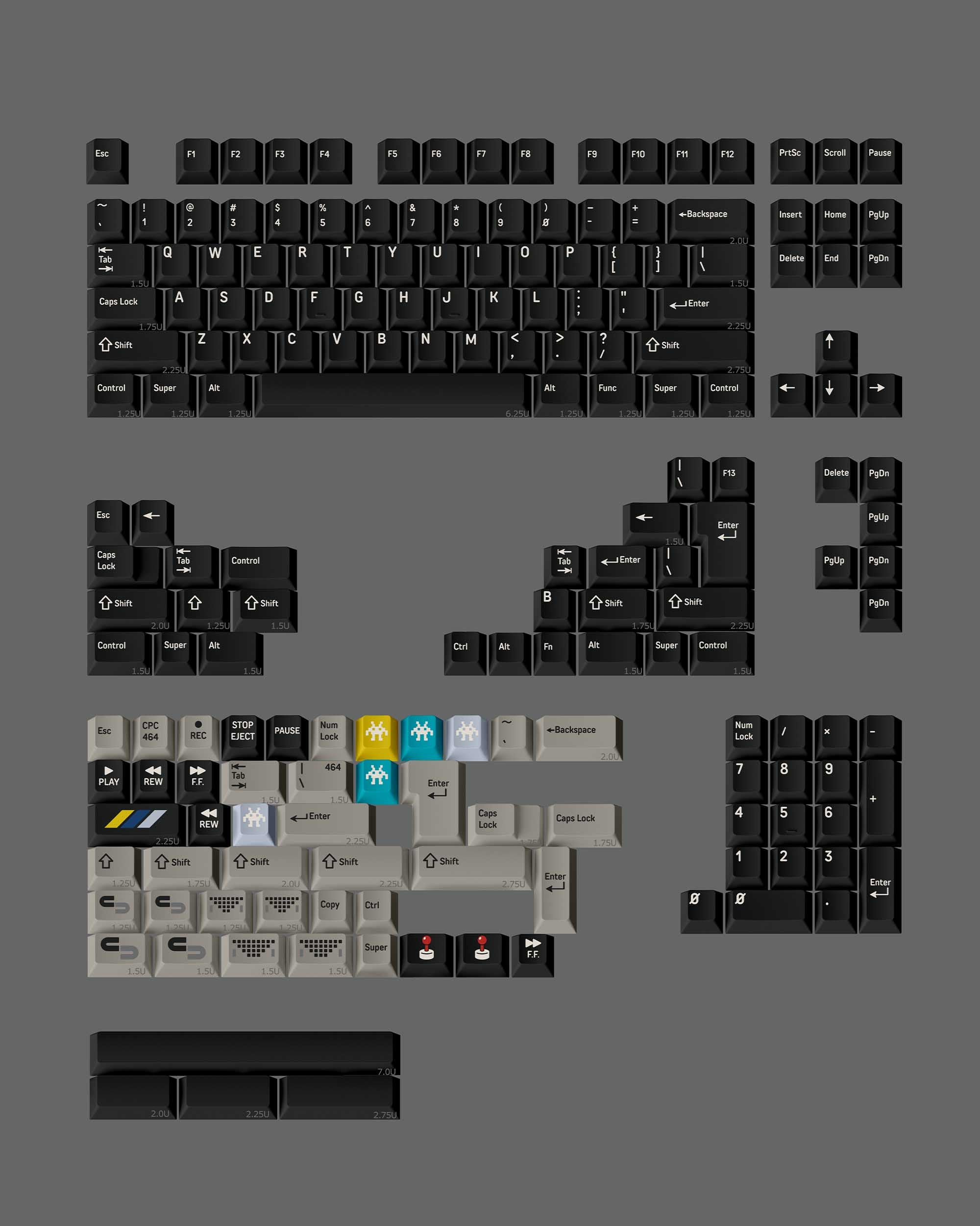 FBB 464 Sand Keycaps Set