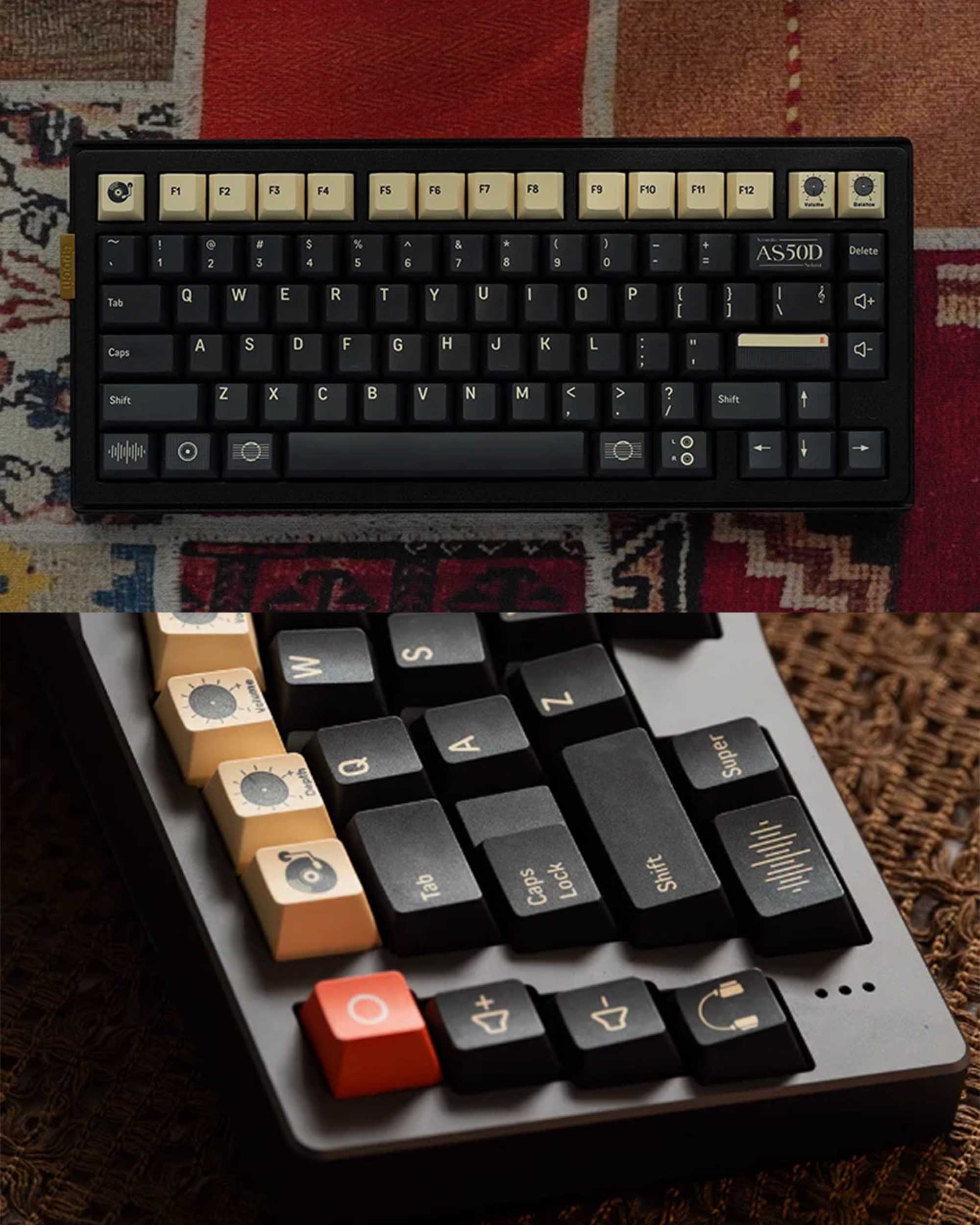 FBB AS50D Deep Gray Keycaps Set