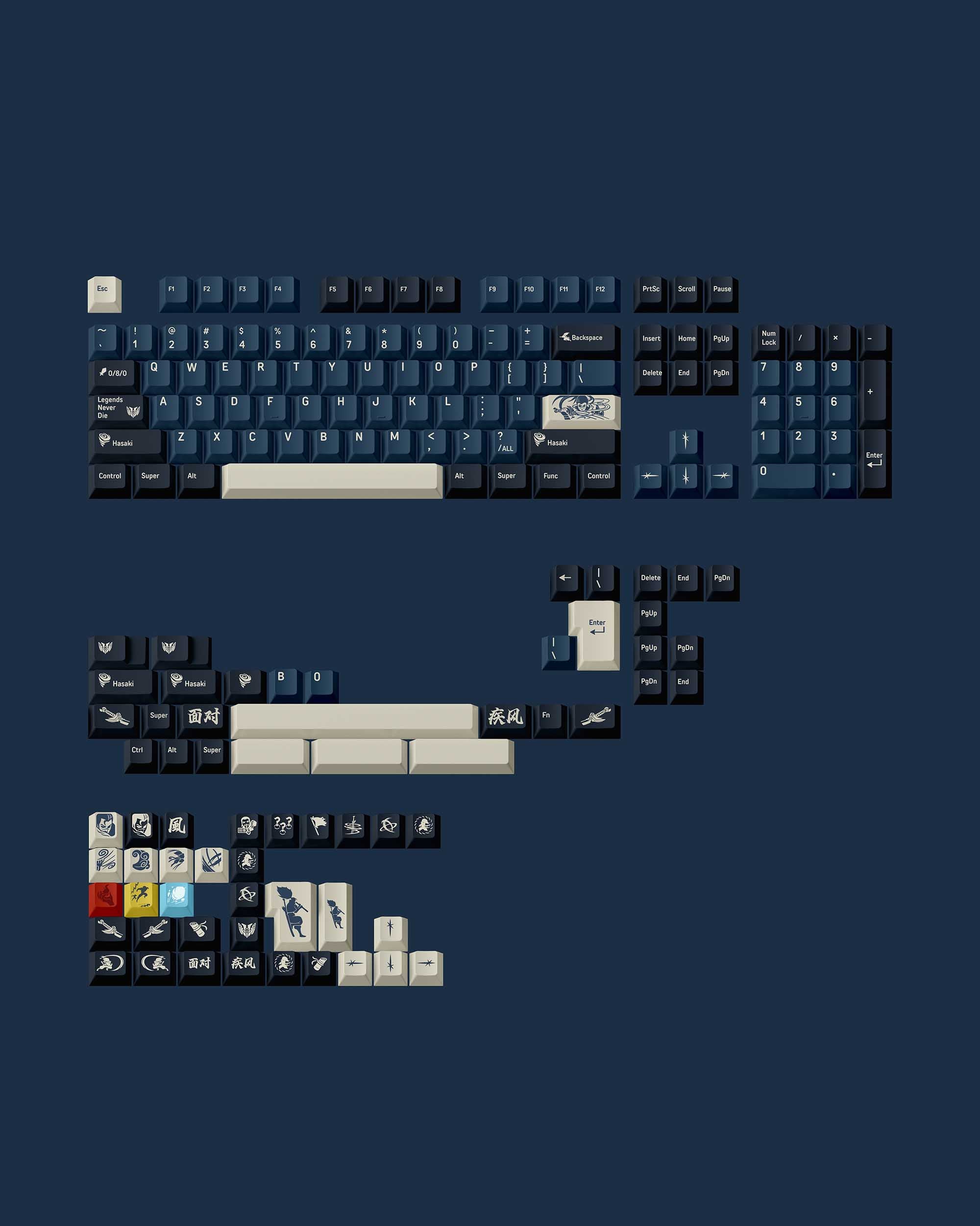 FBB Sword Master Keycaps Set
