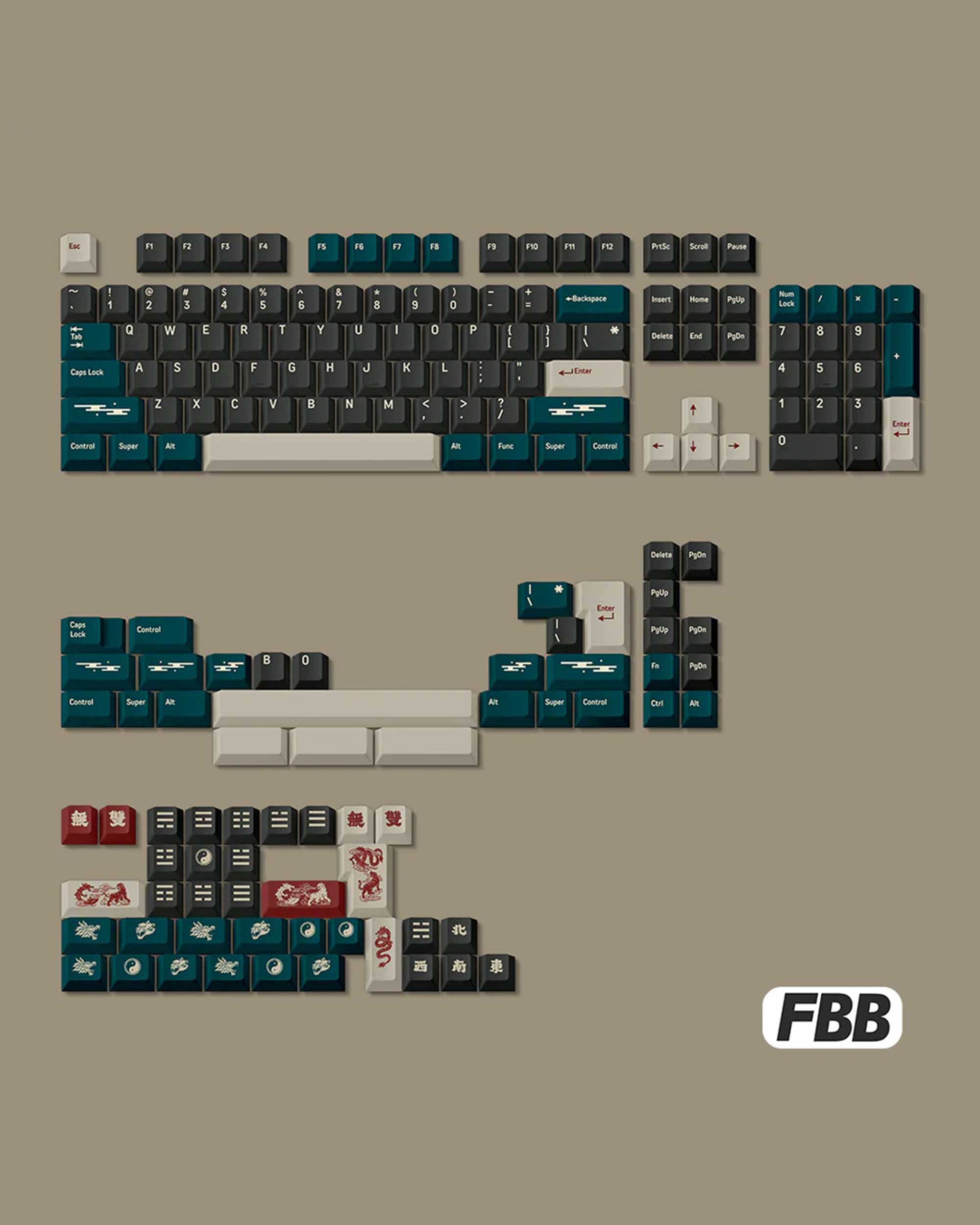 FBB Wu Shuang Keycaps Set