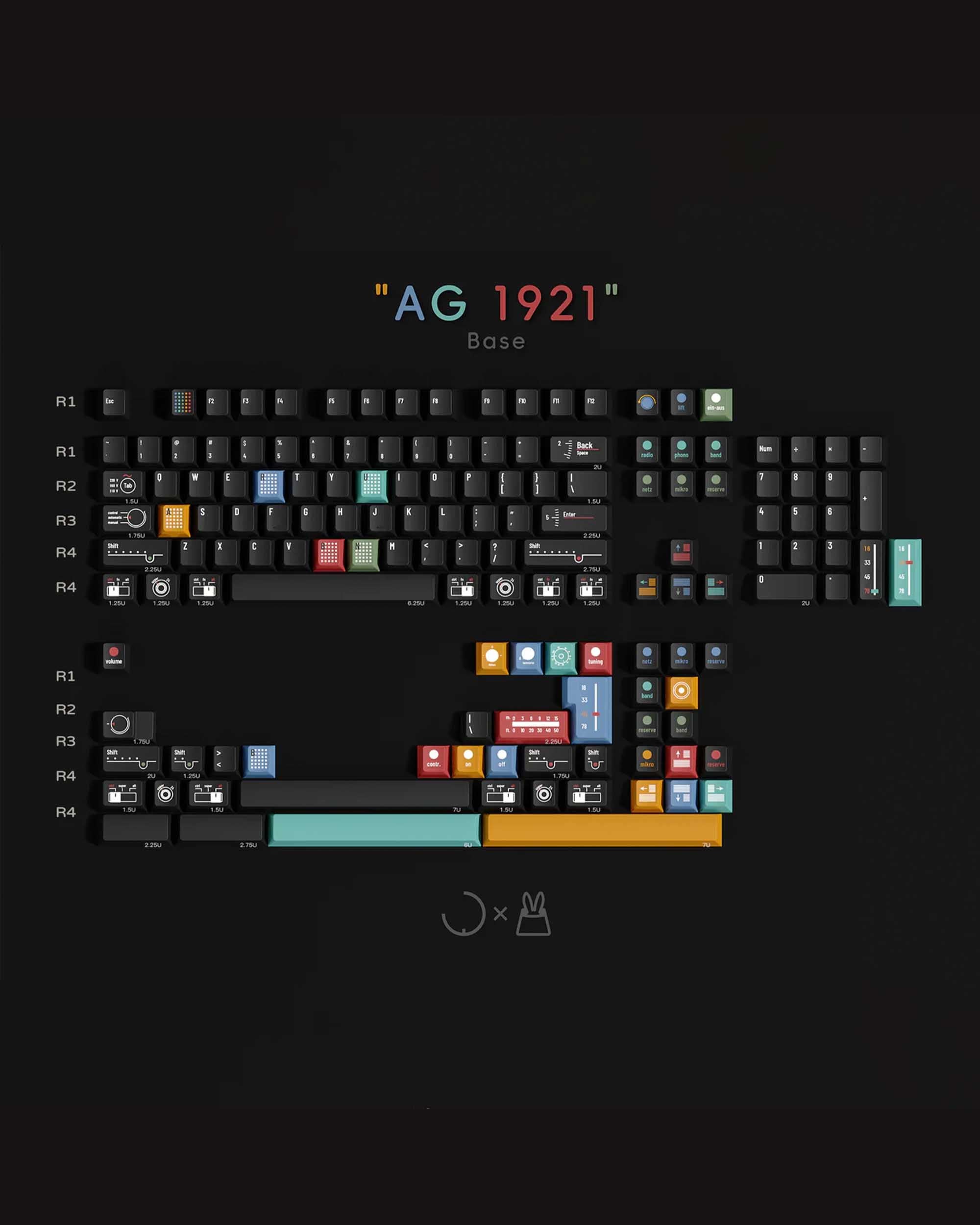 TUTKEYS AG1921 Keycaps Set