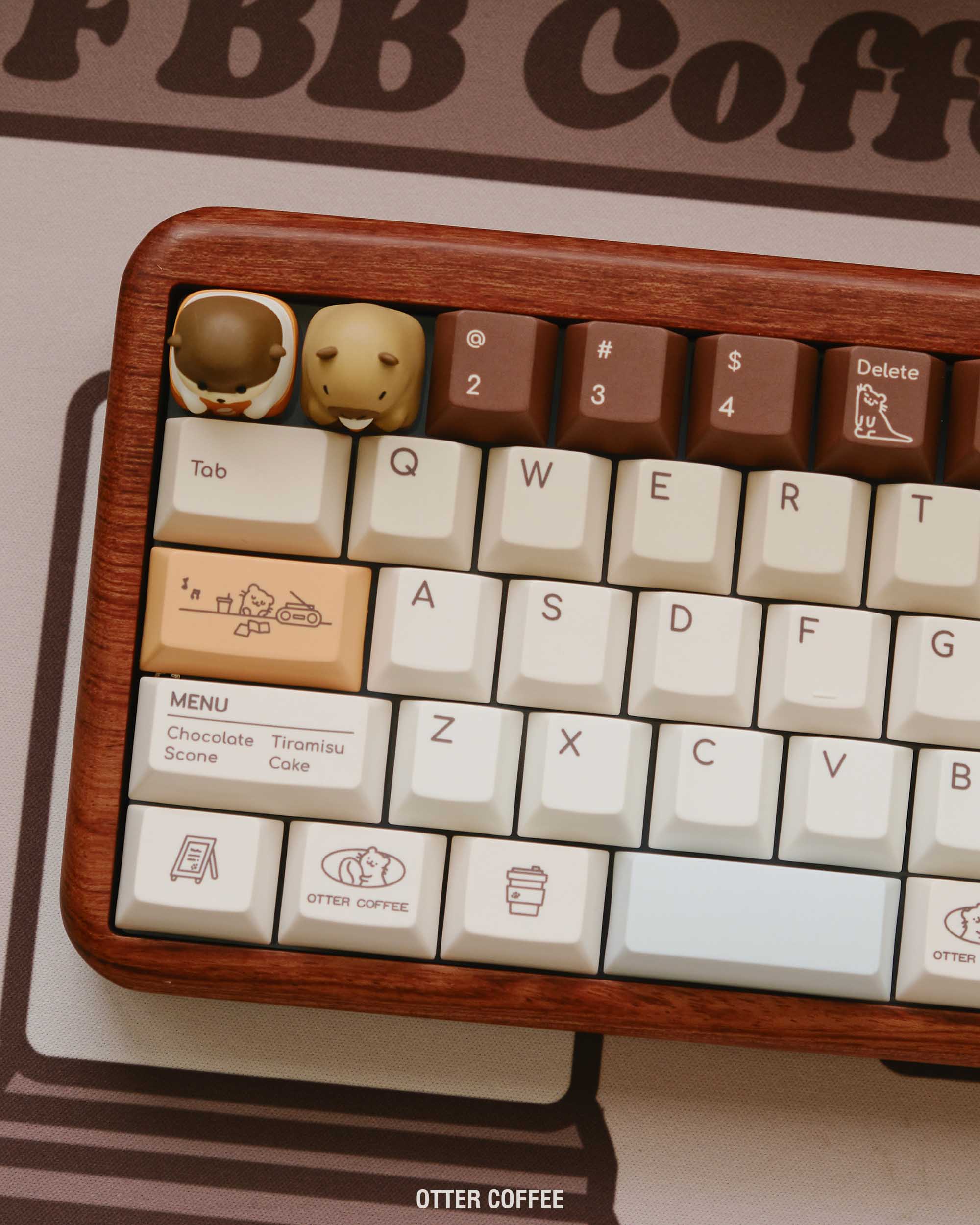 FBB Otter Coffee Keycaps Set