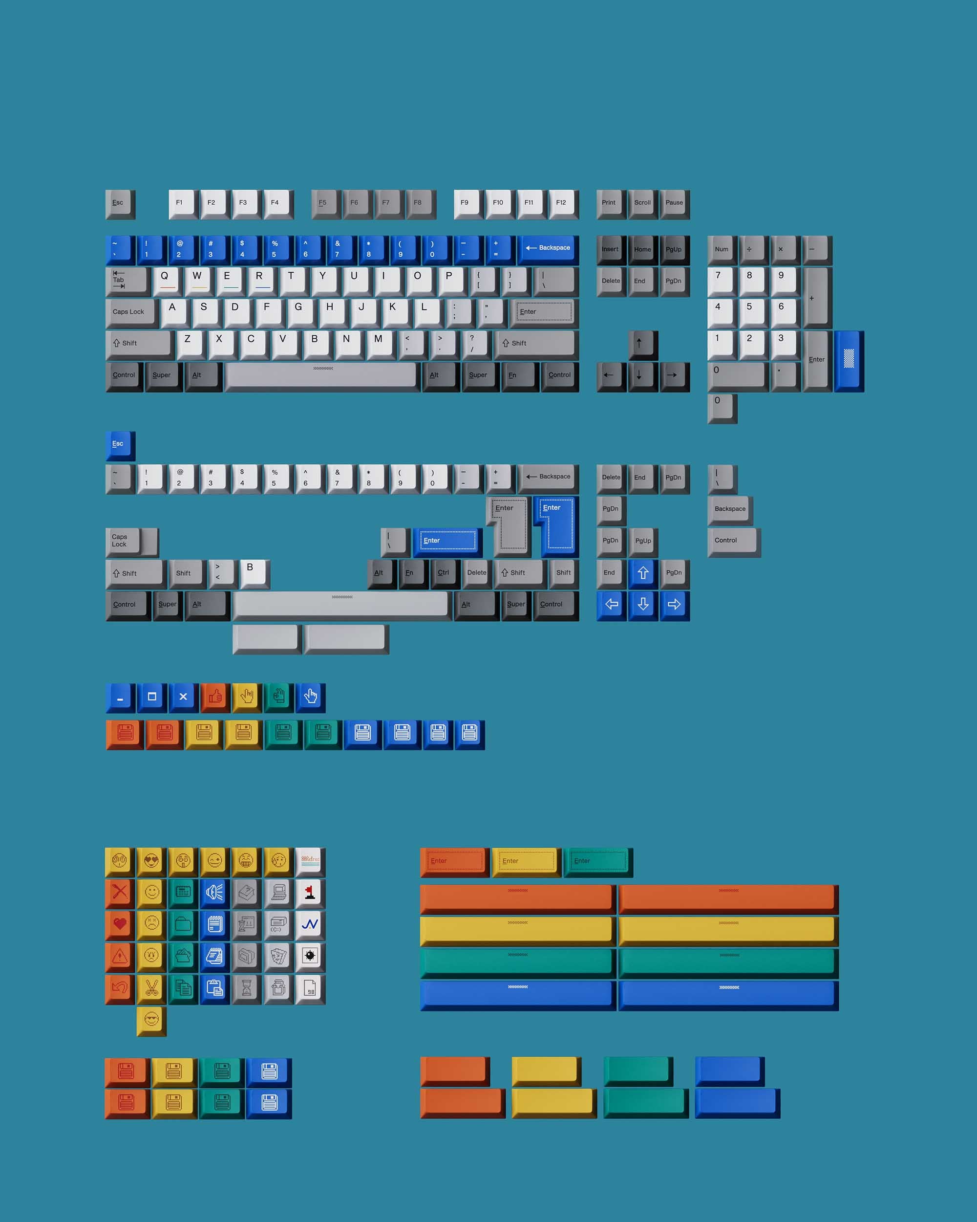 80Retros WIN 1998 Keycaps Set