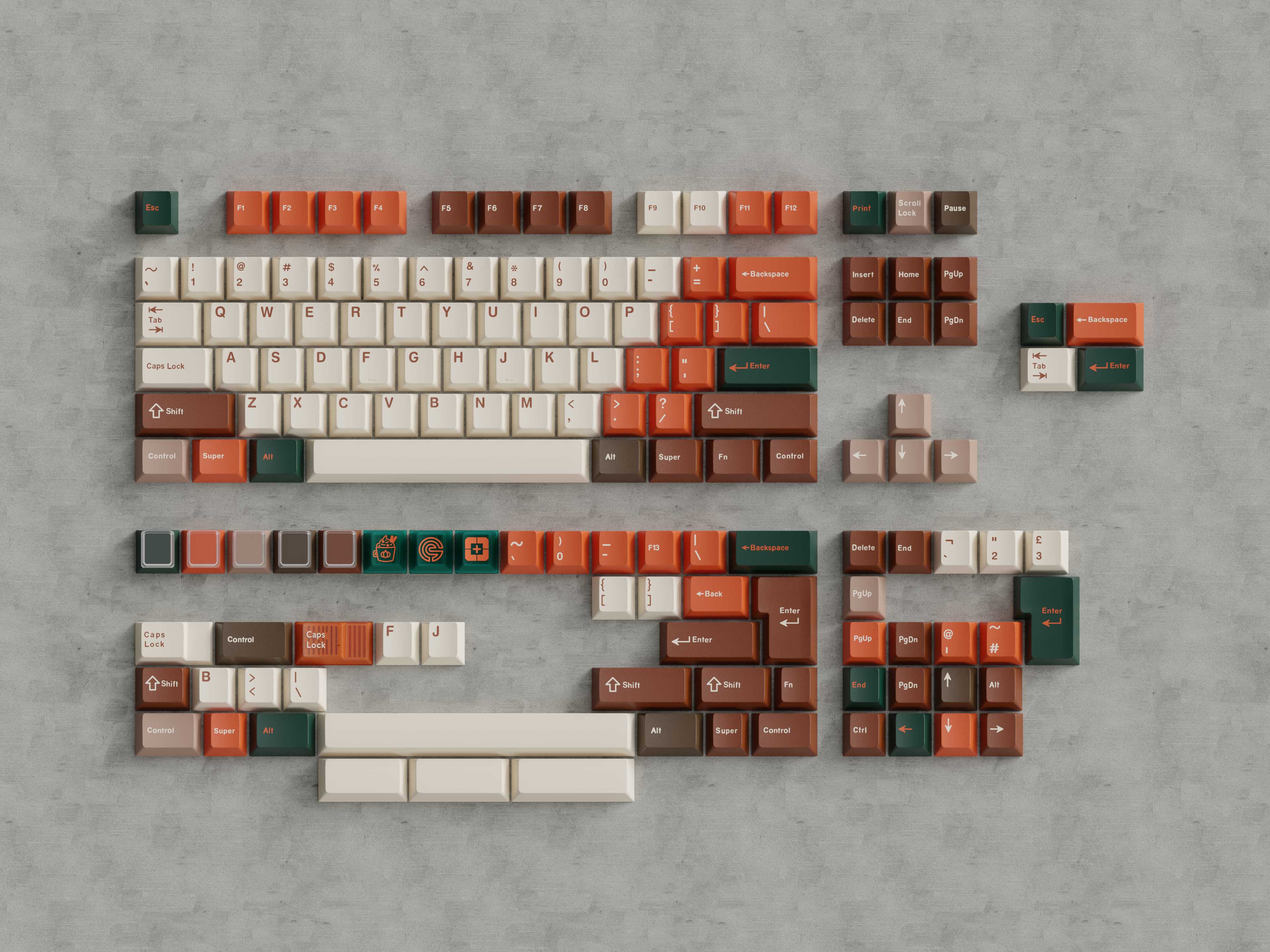 Keykobo Pumpkin spiced Latte Keycaps Set