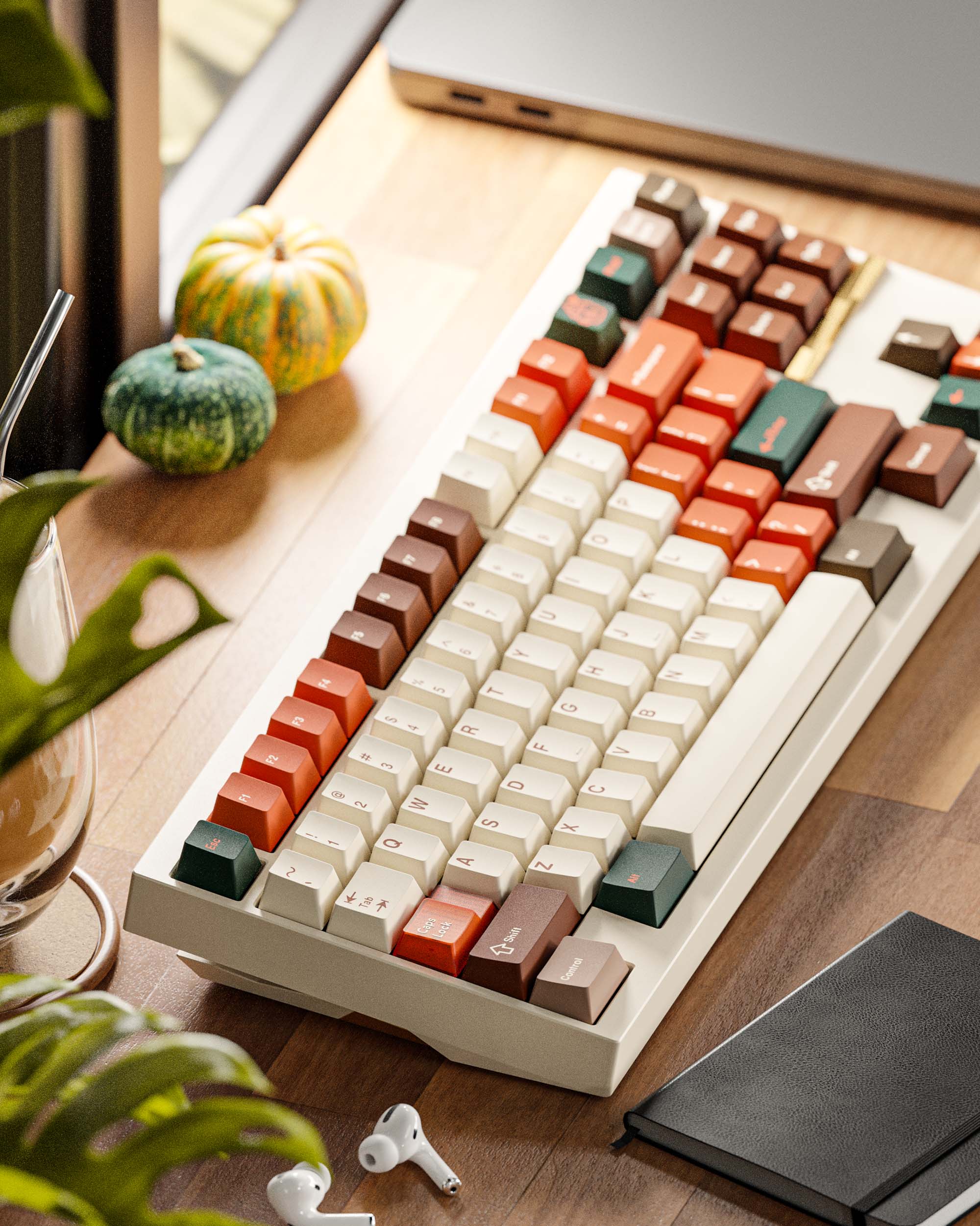 Keykobo Pumpkin spiced Latte Keycaps Set