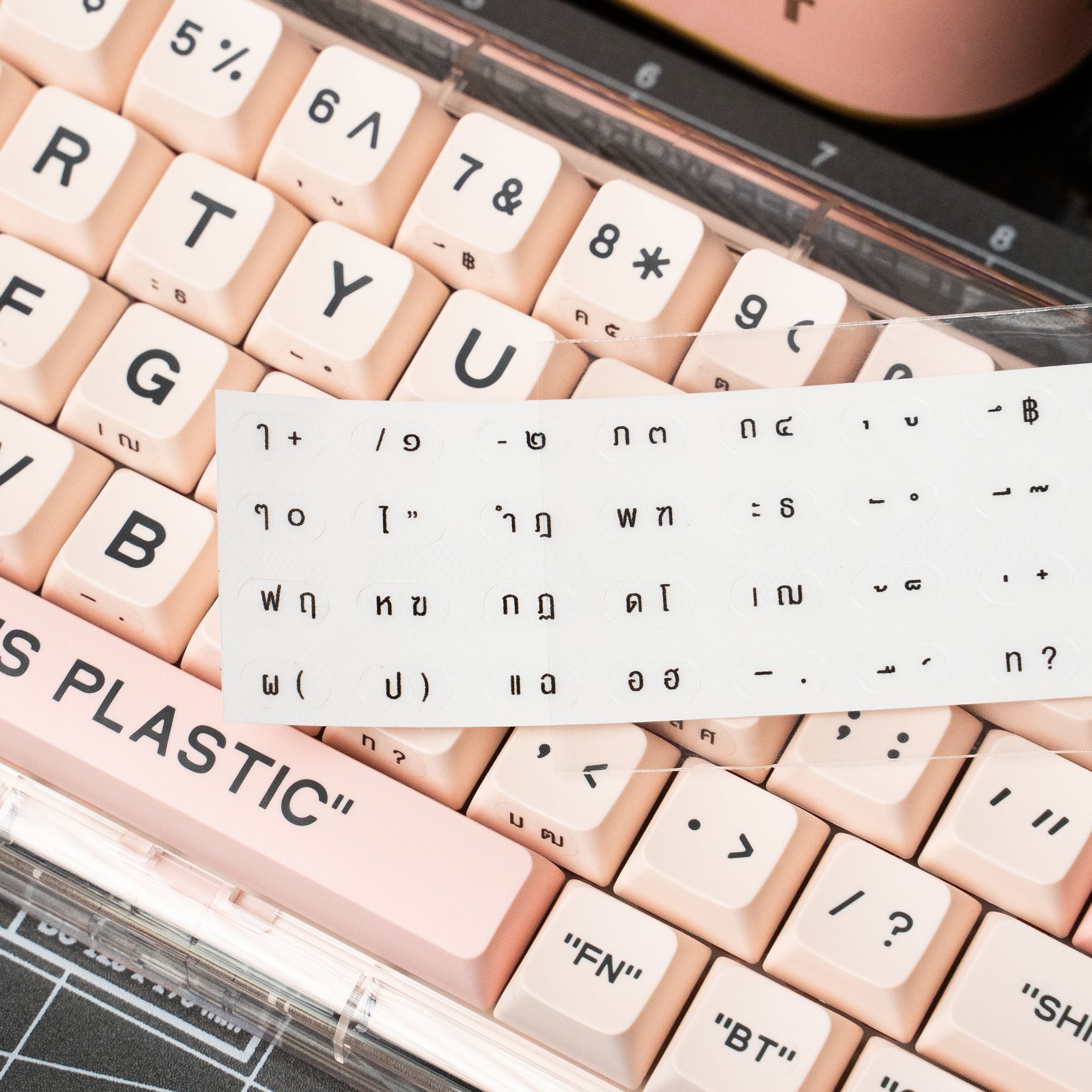 Sticker Silde Print Thai Keyboard