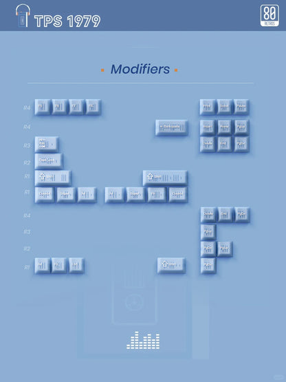 80retros TPS1979 Keycap Set