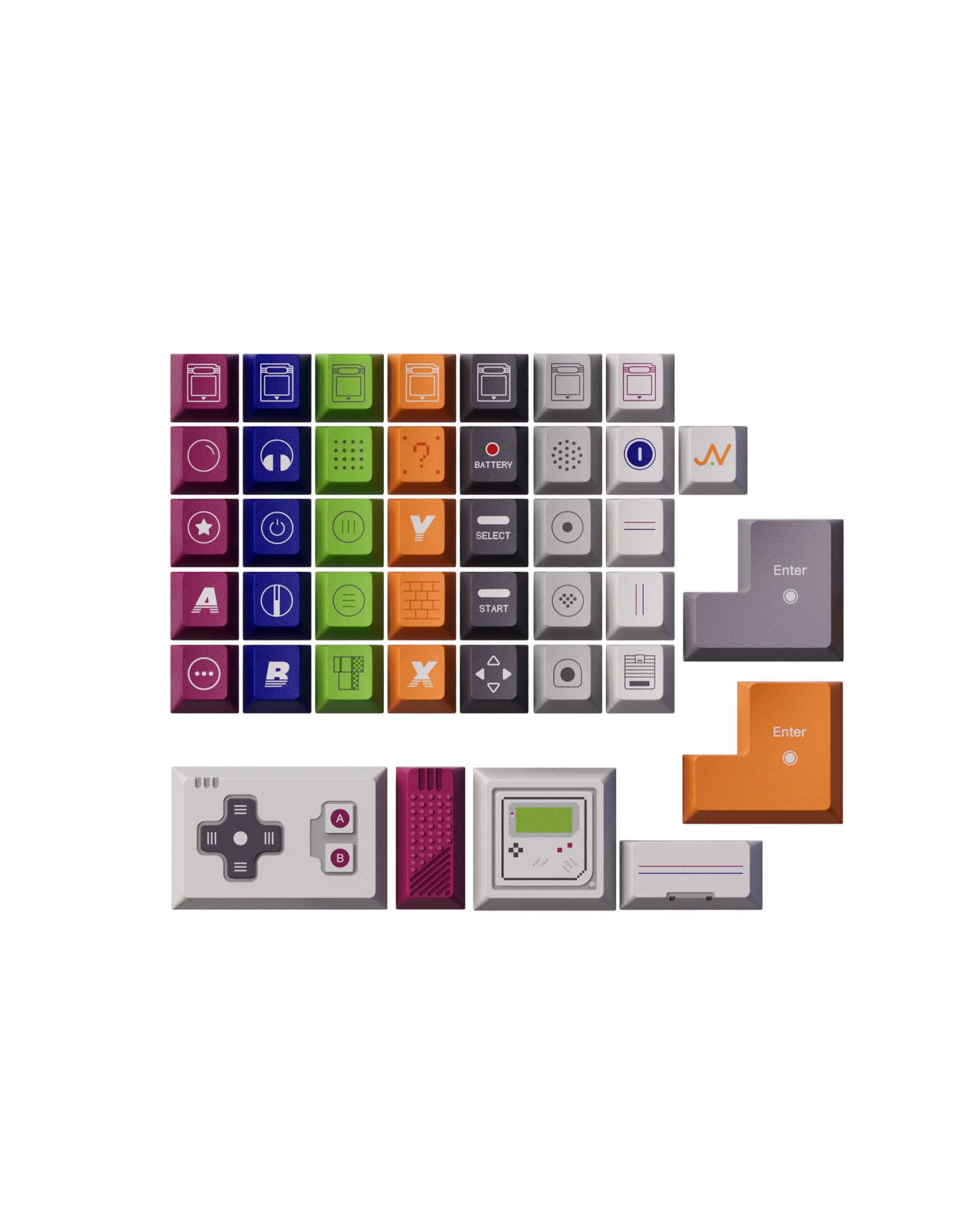 80Retros Game1989 Classic Keycaps Set