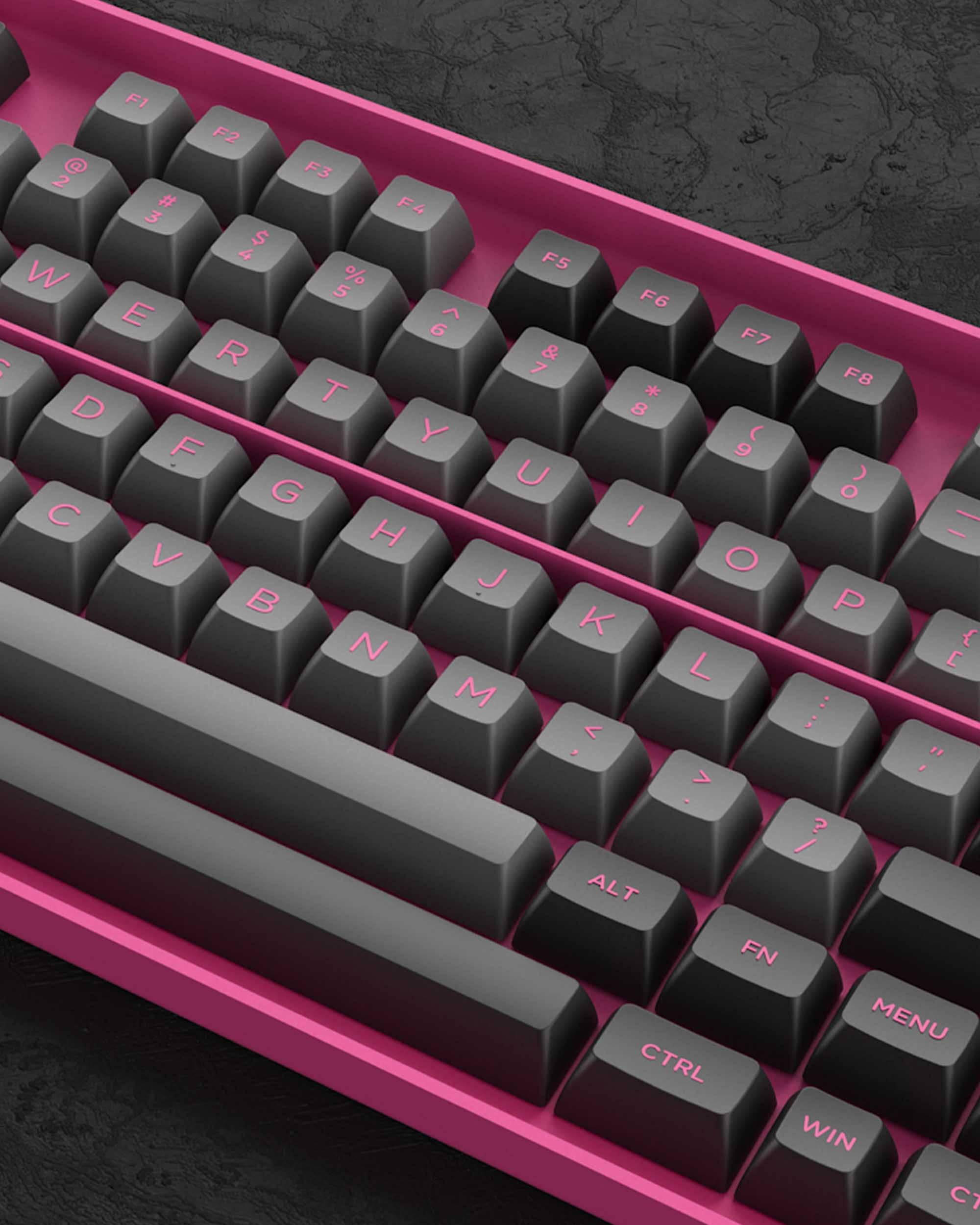 AKKO Black&Rose Keycaps Set