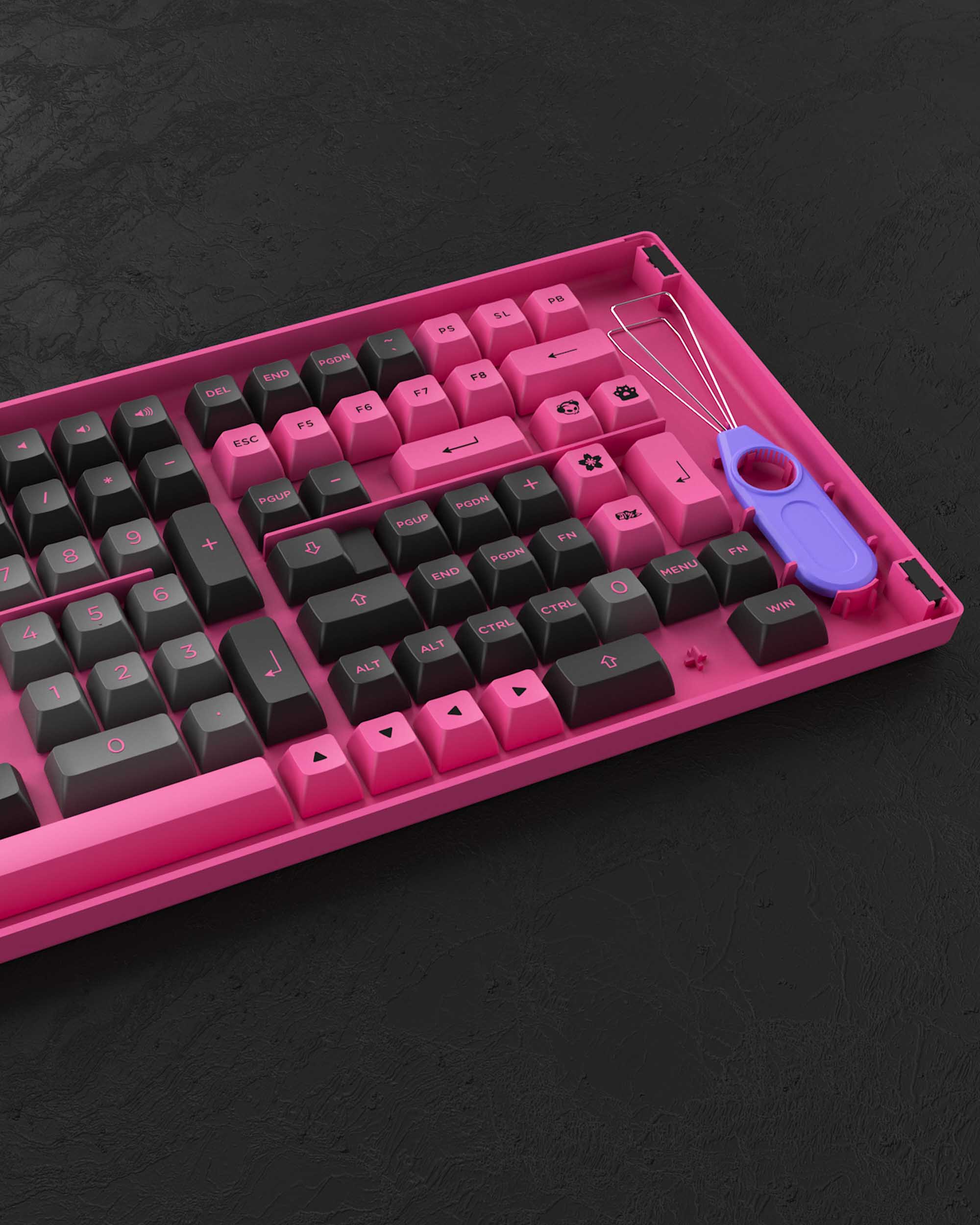 AKKO Black&Rose Keycaps Set