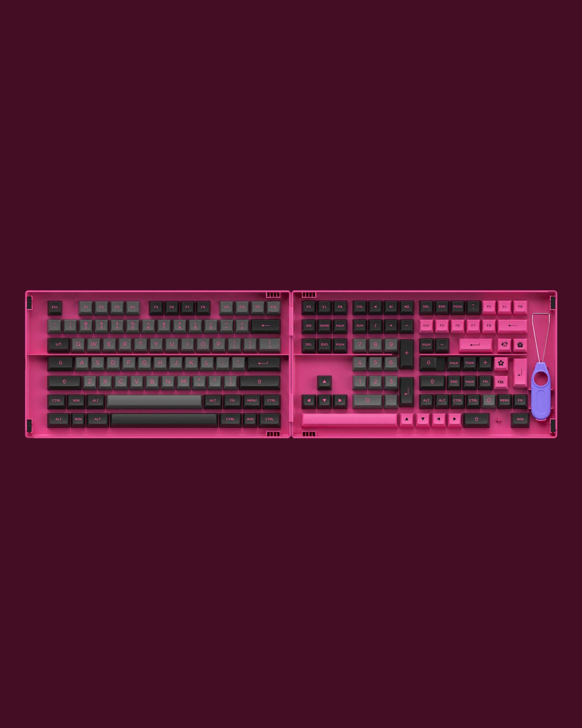 AKKO Black&Rose Keycaps Set
