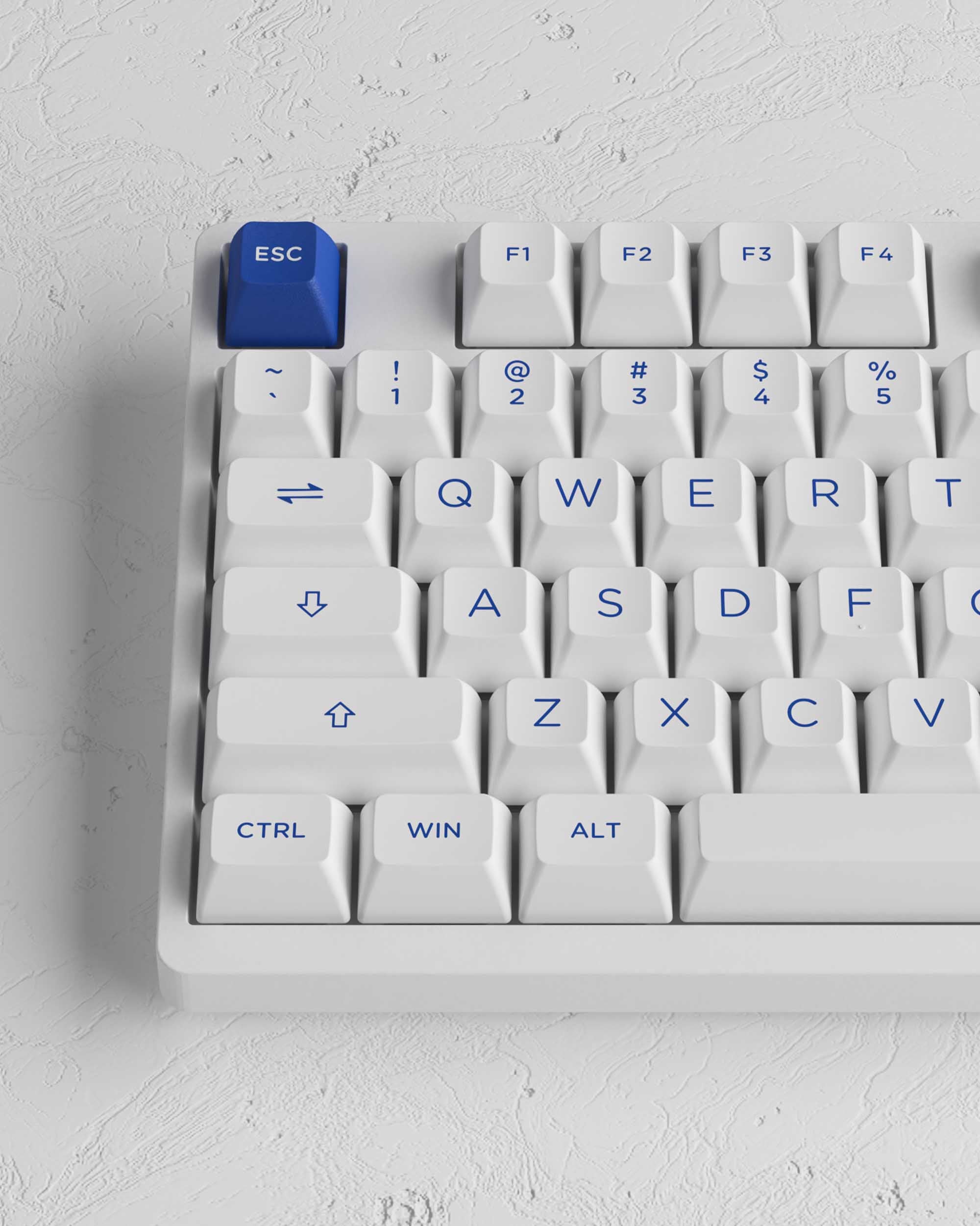 AKKO Blue on White Keycaps Set