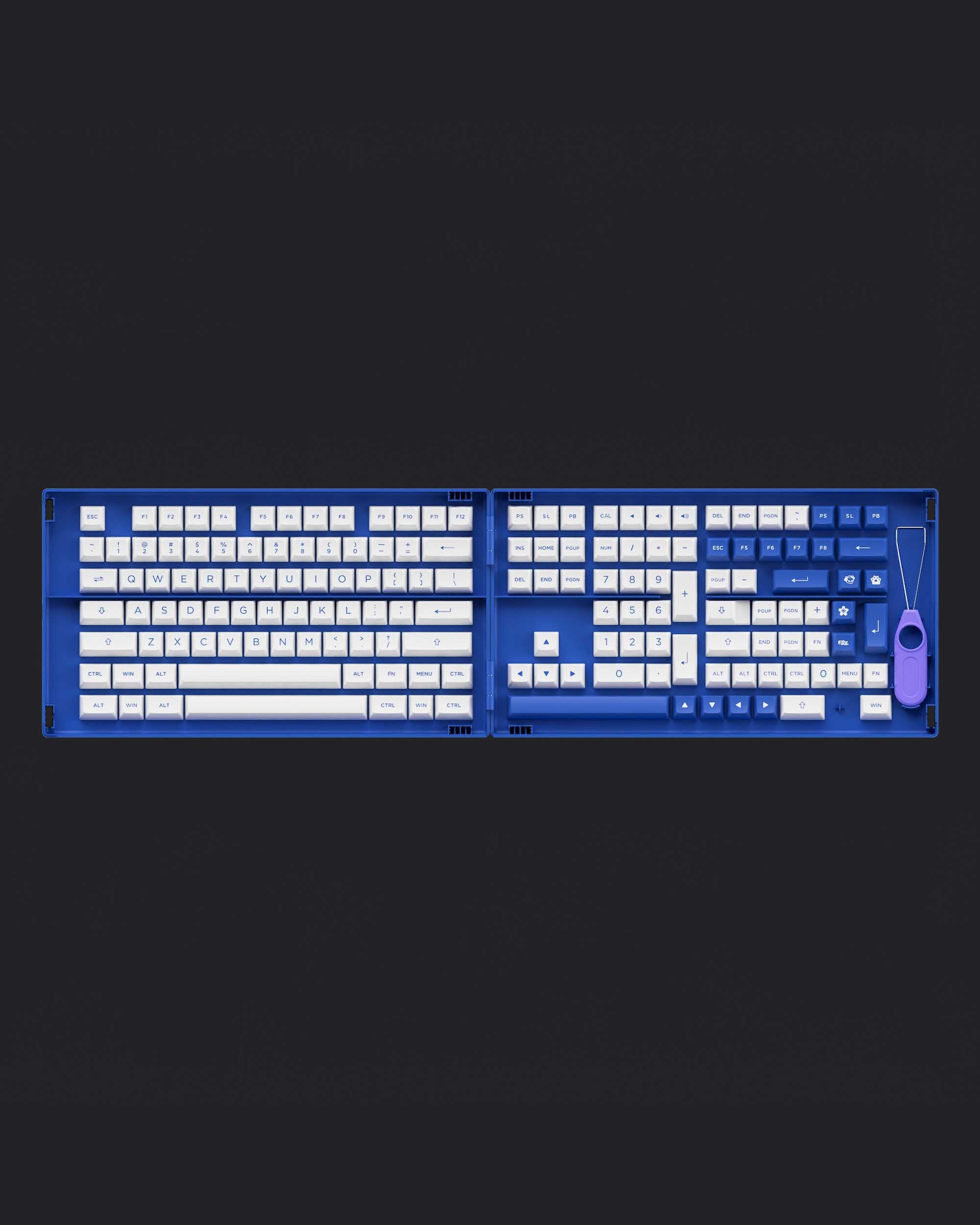 AKKO Blue on White Keycaps Set