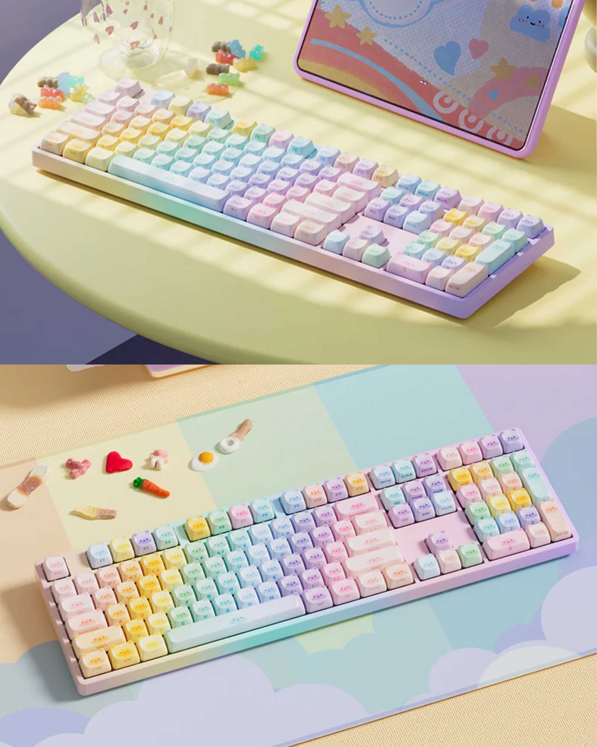 AKKO Colorful Cats Keycaps Set