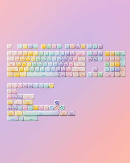 AKKO Colorful Cats Keycaps Set