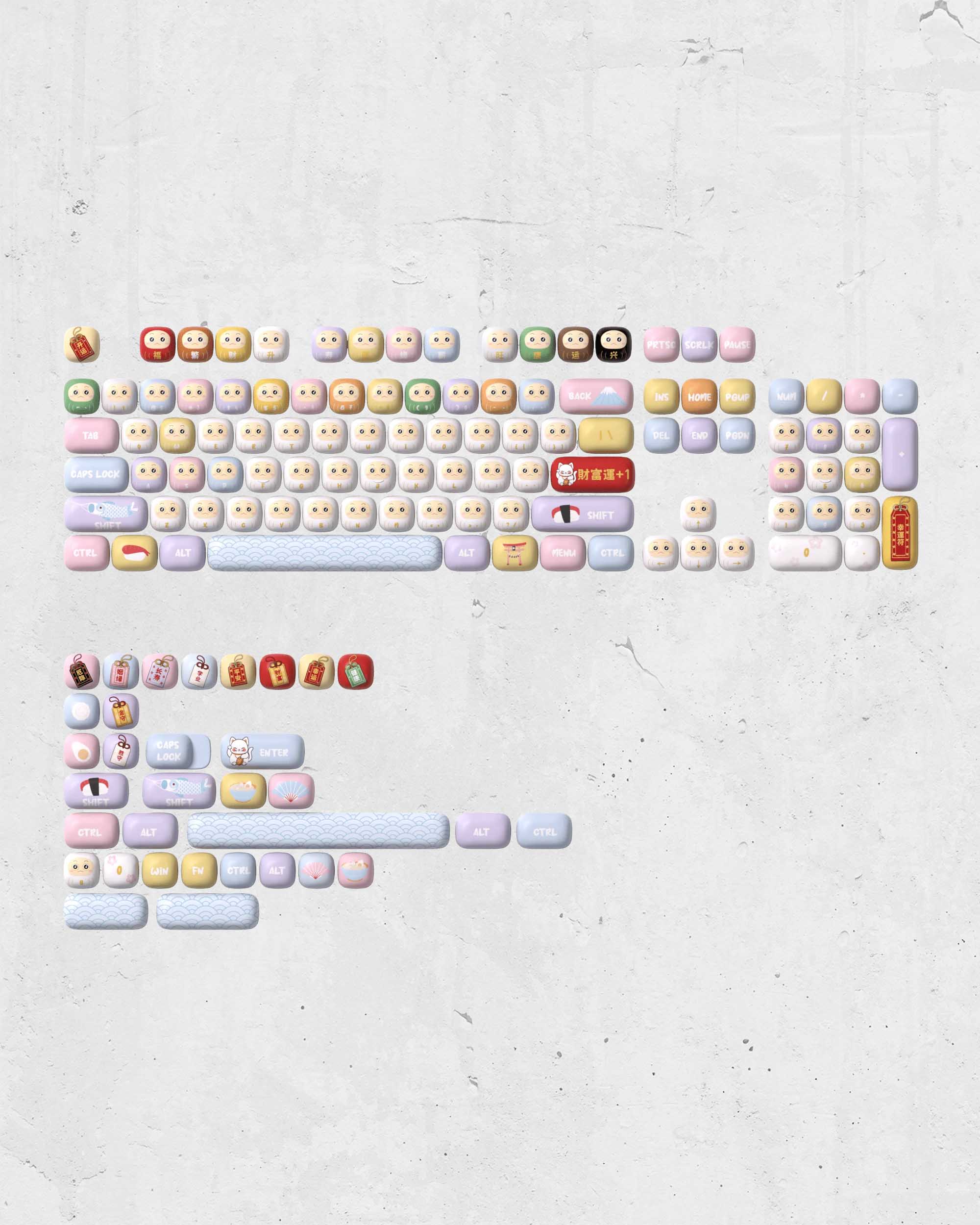 AKKO Good Luck Charm Keycaps Set