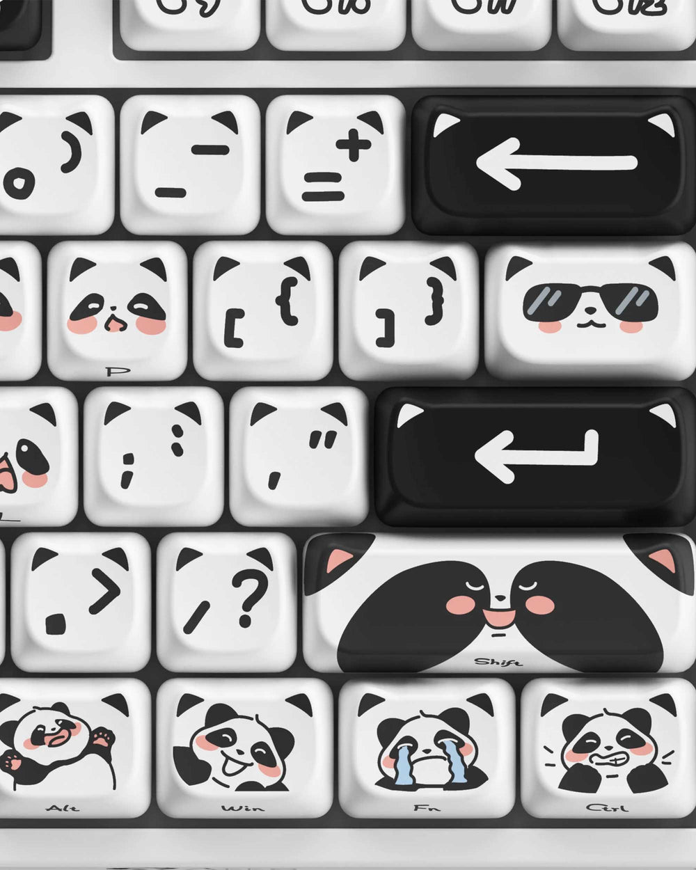 AKKO Panda Side Printed Keycaps Set – Keypro
